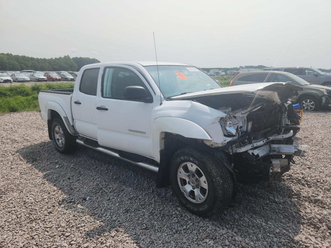 2008 Toyota Tacoma White vin: 3TMJU62N18M060821