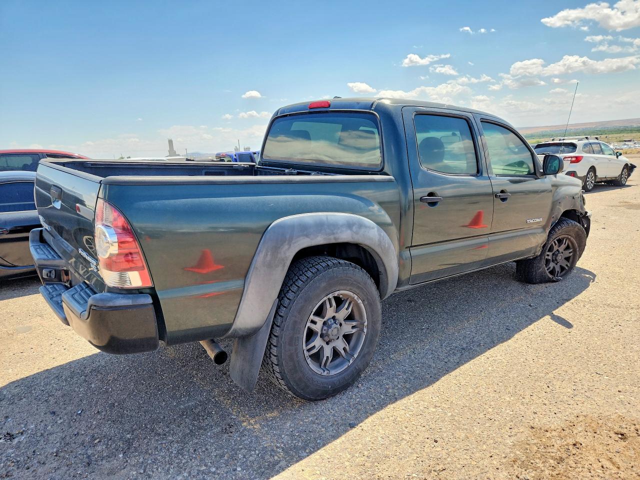 2009 Toyota Tacoma Double Cab Prerunner Green vin: 3TMJU62N19M077068