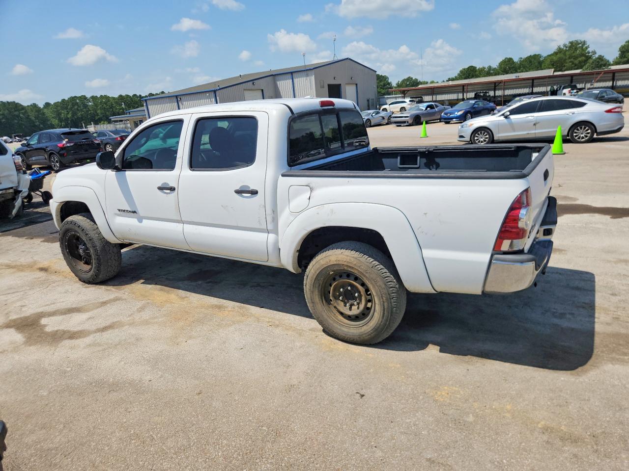 2009 Toyota Tacoma Double Cab Prerunner White vin: 3TMJU62N19M085462