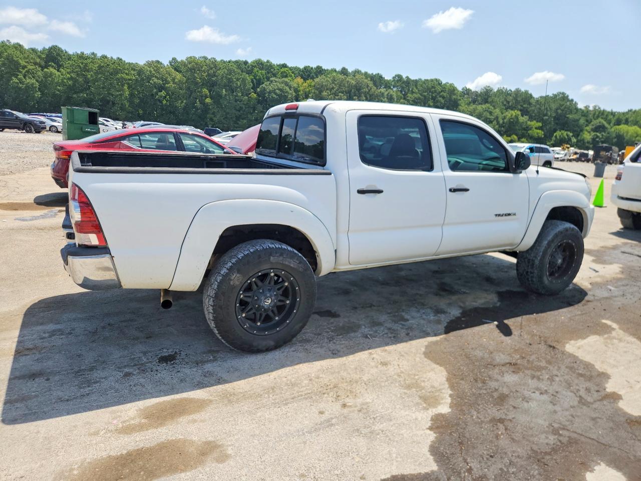 2009 Toyota Tacoma Double Cab Prerunner White vin: 3TMJU62N19M085462