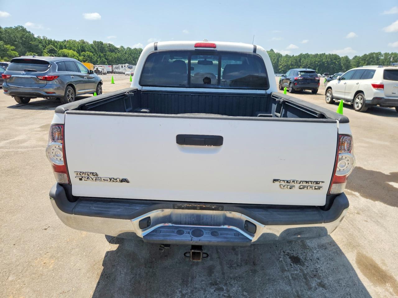 2009 Toyota Tacoma Double Cab Prerunner White vin: 3TMJU62N19M085462