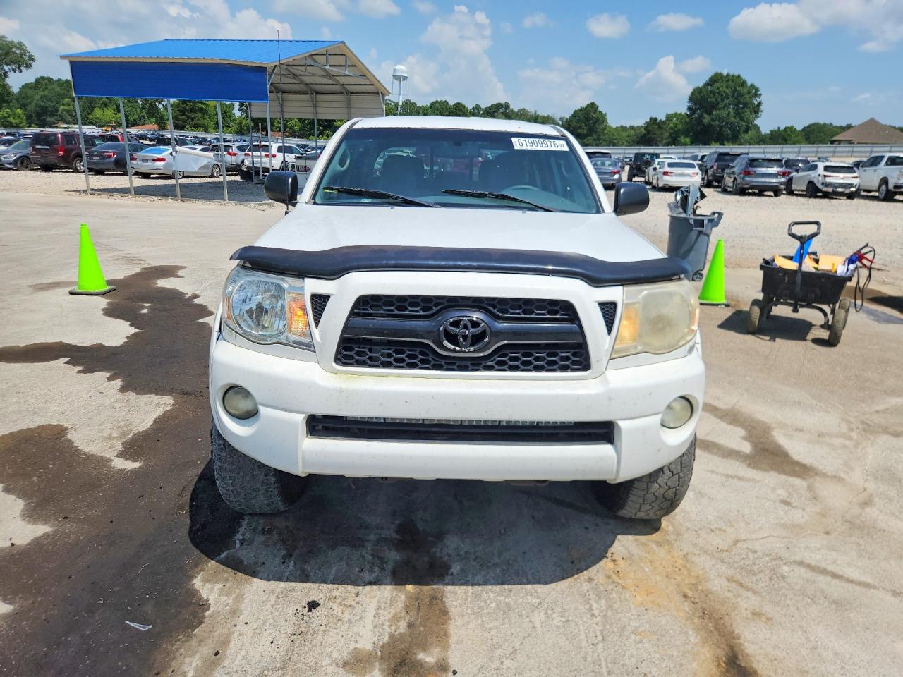 2009 Toyota Tacoma Double Cab Prerunner White vin: 3TMJU62N19M085462