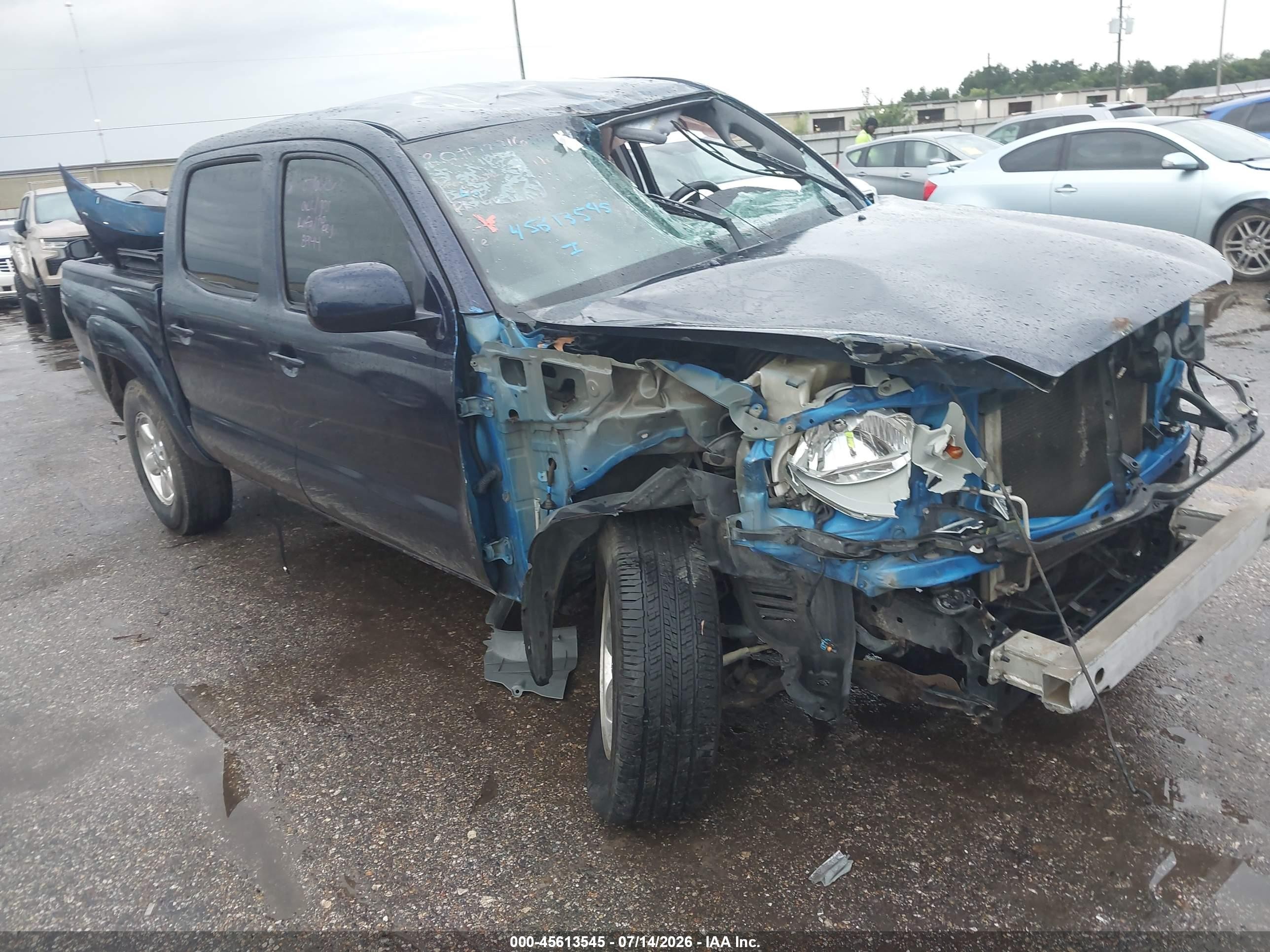 2009 Toyota Tacoma Prerunner V6 Синий vin: 3TMJU62N19M088944