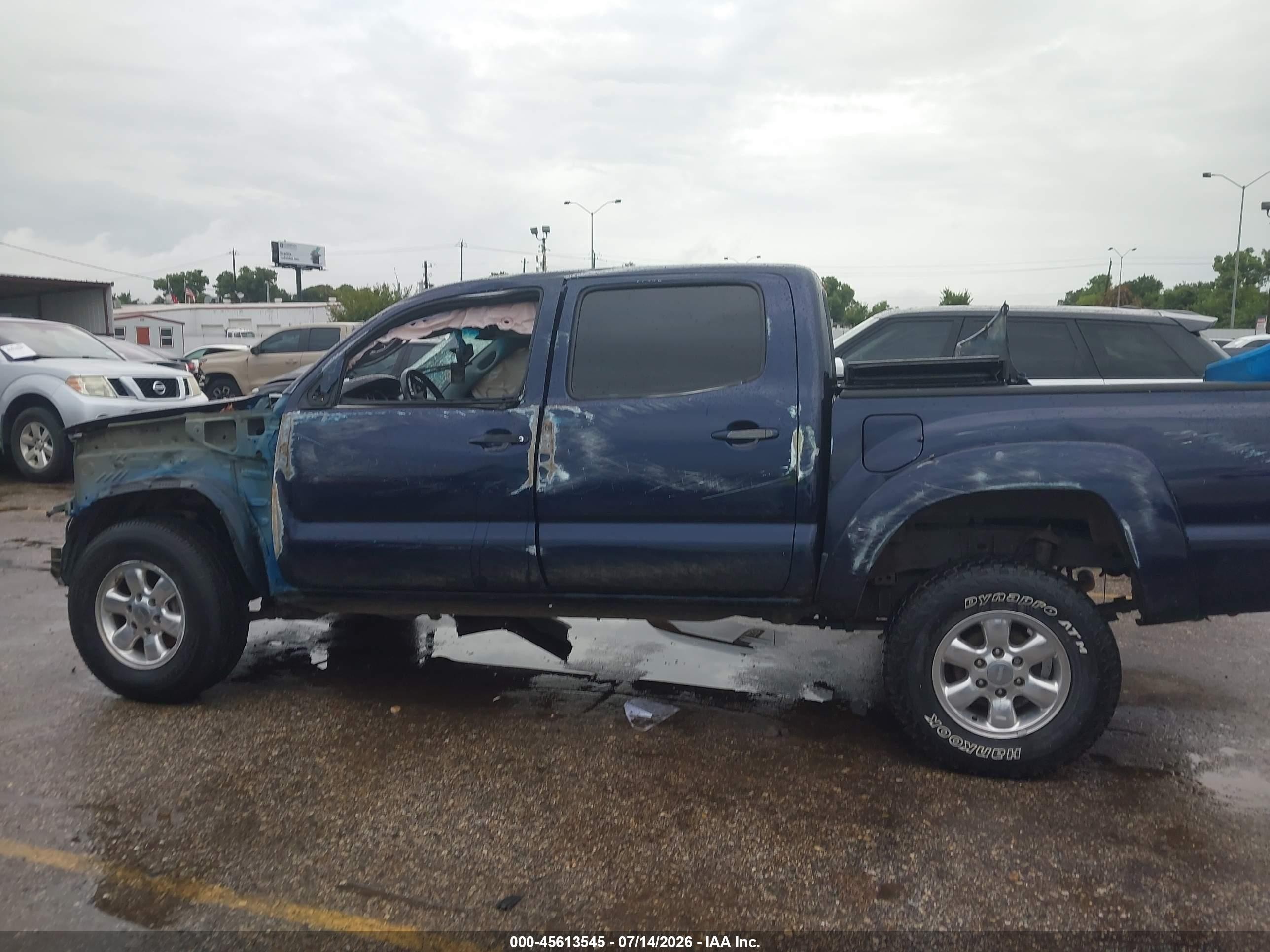2009 Toyota Tacoma Prerunner V6 Blue vin: 3TMJU62N19M088944
