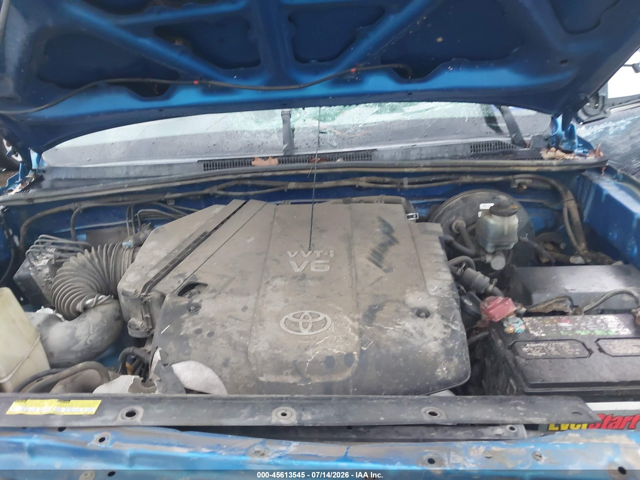 2009 Toyota Tacoma Prerunner V6 Blue vin: 3TMJU62N19M088944