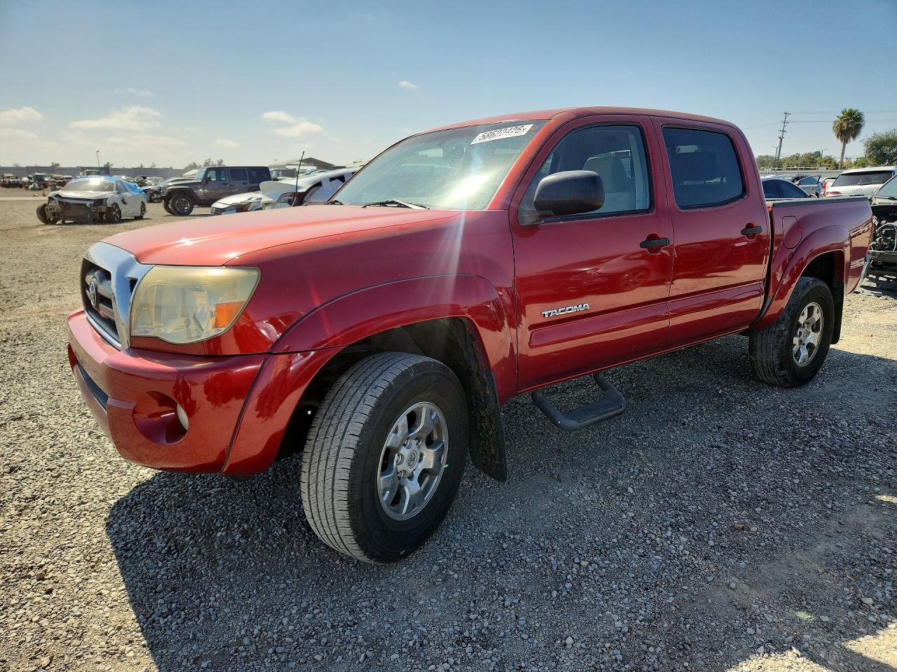 2006 Toyota Tacoma Double Cab Prerunner Red vin: 3TMJU62N26M012712