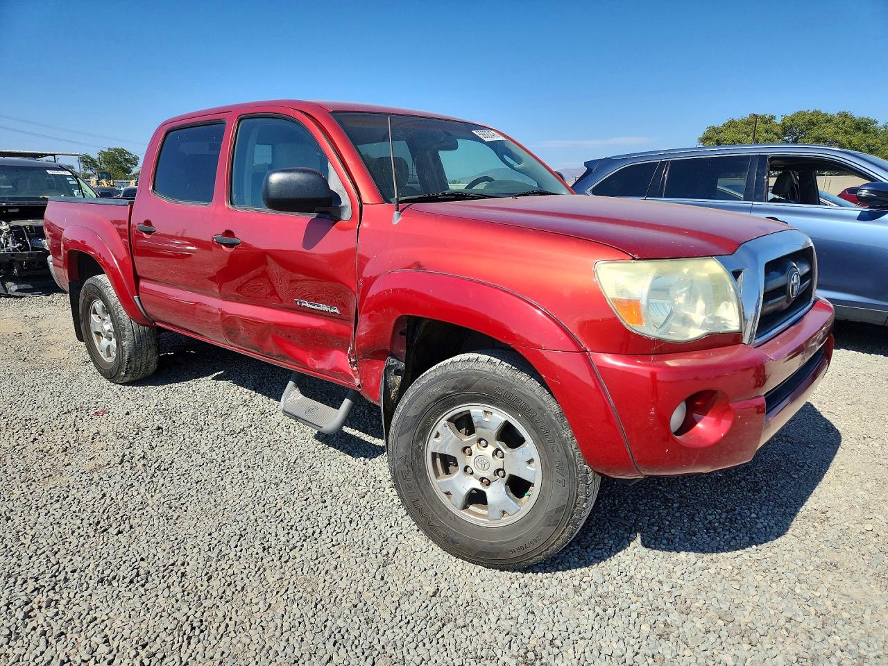 2006 Toyota Tacoma Double Cab Prerunner Red vin: 3TMJU62N26M012712