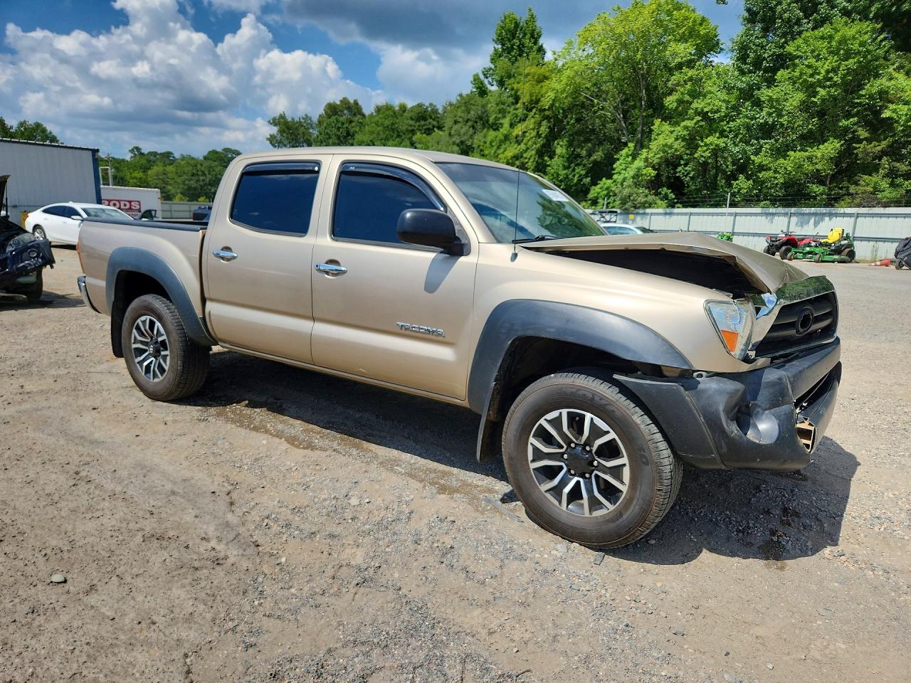 2007 Toyota Tacoma Double Cab Prerunner Tan vin: 3TMJU62N27M036736