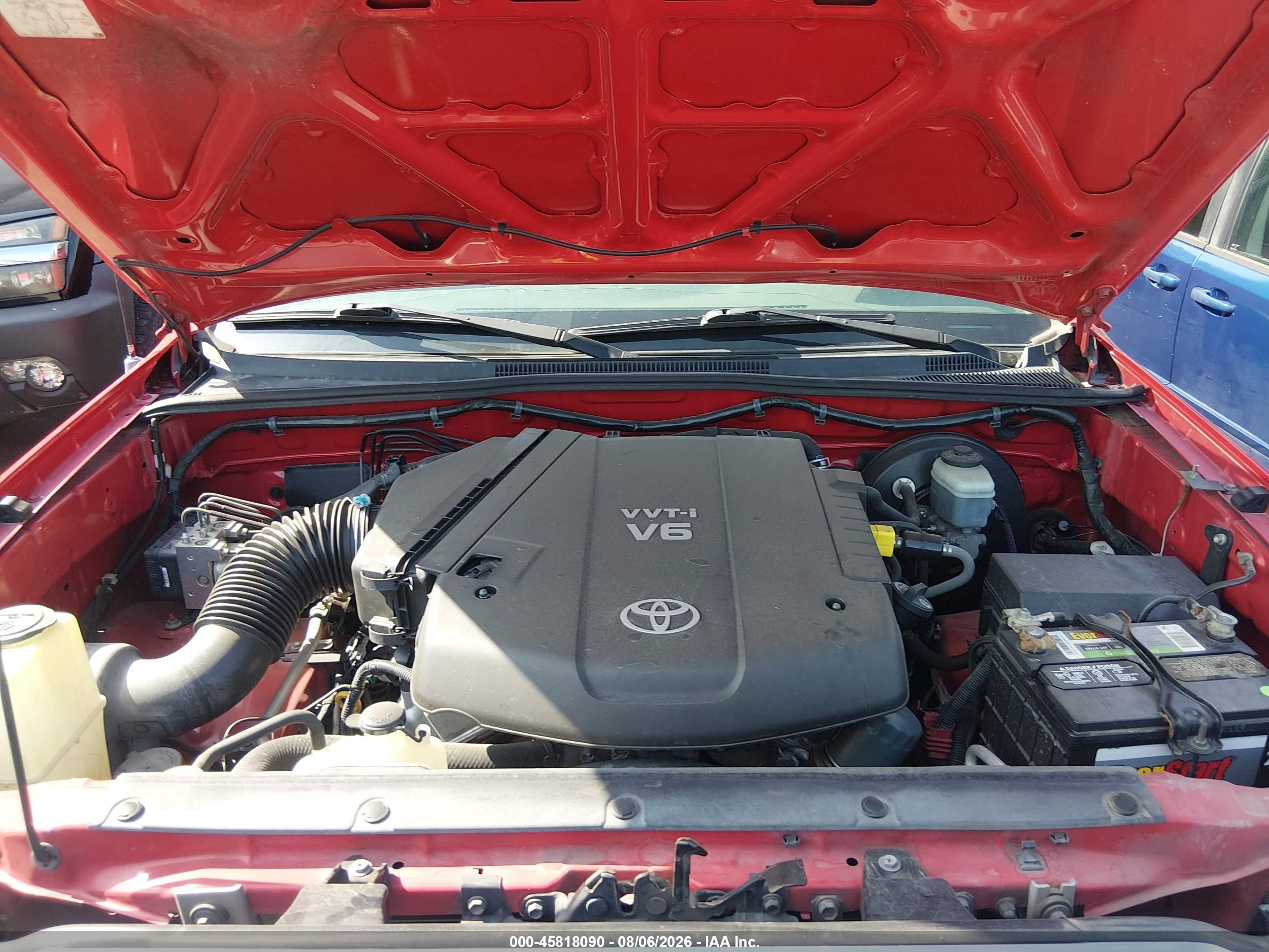2007 Toyota Tacoma Double Cab Prerunner Red vin: 3TMJU62N27M039944