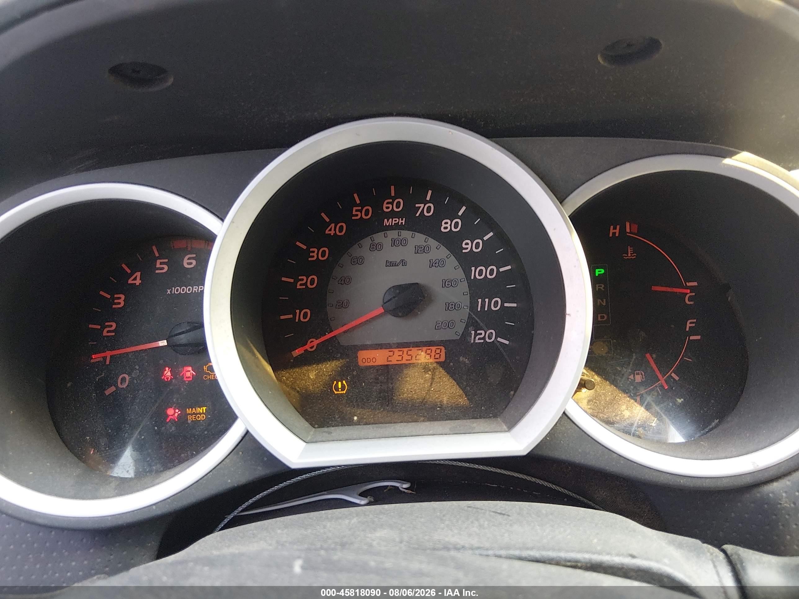 2007 Toyota Tacoma Double Cab Prerunner Red vin: 3TMJU62N27M039944