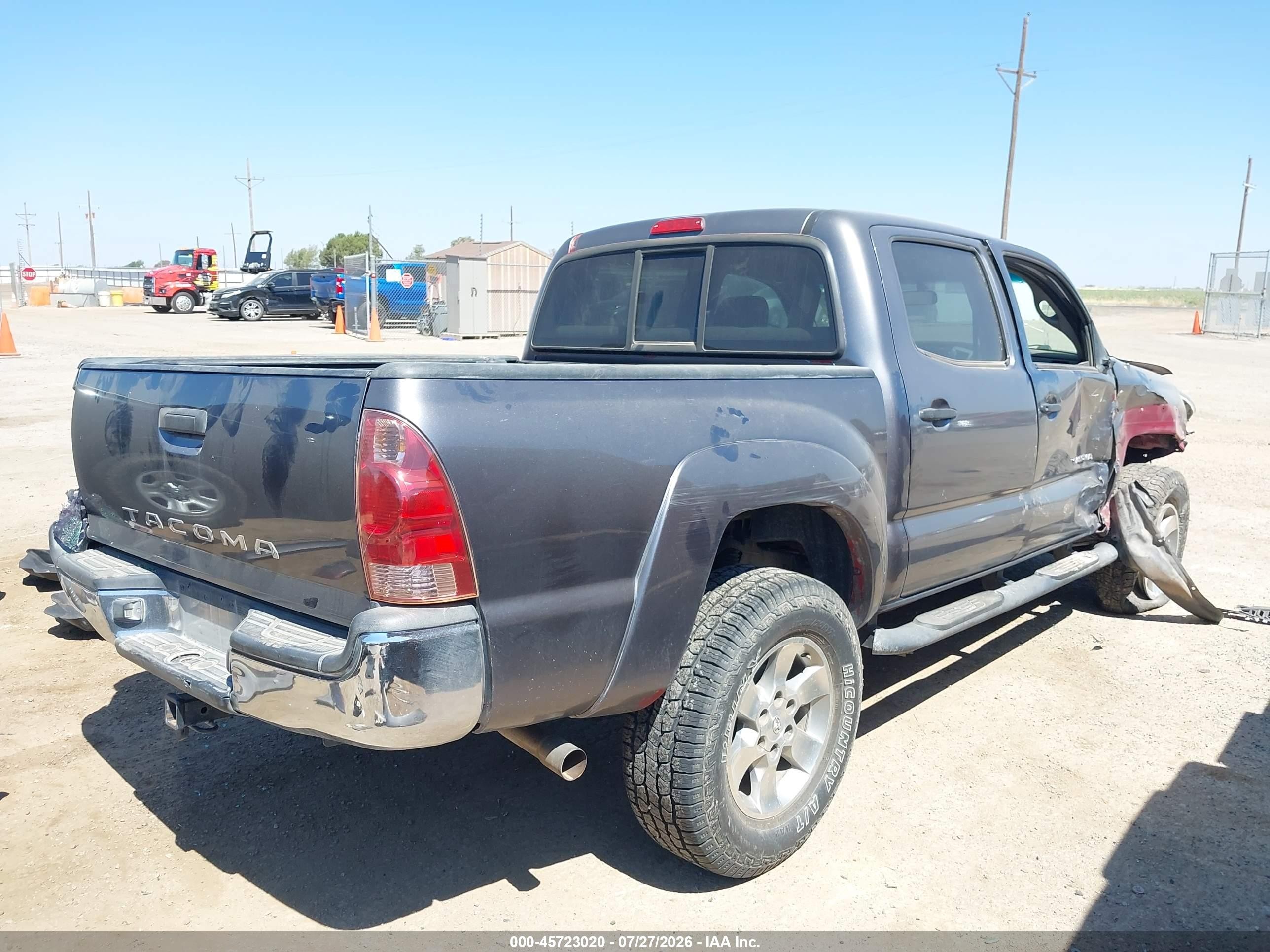 2008 Toyota Tacoma Prerunner V6 Gray vin: 3TMJU62N28M051772