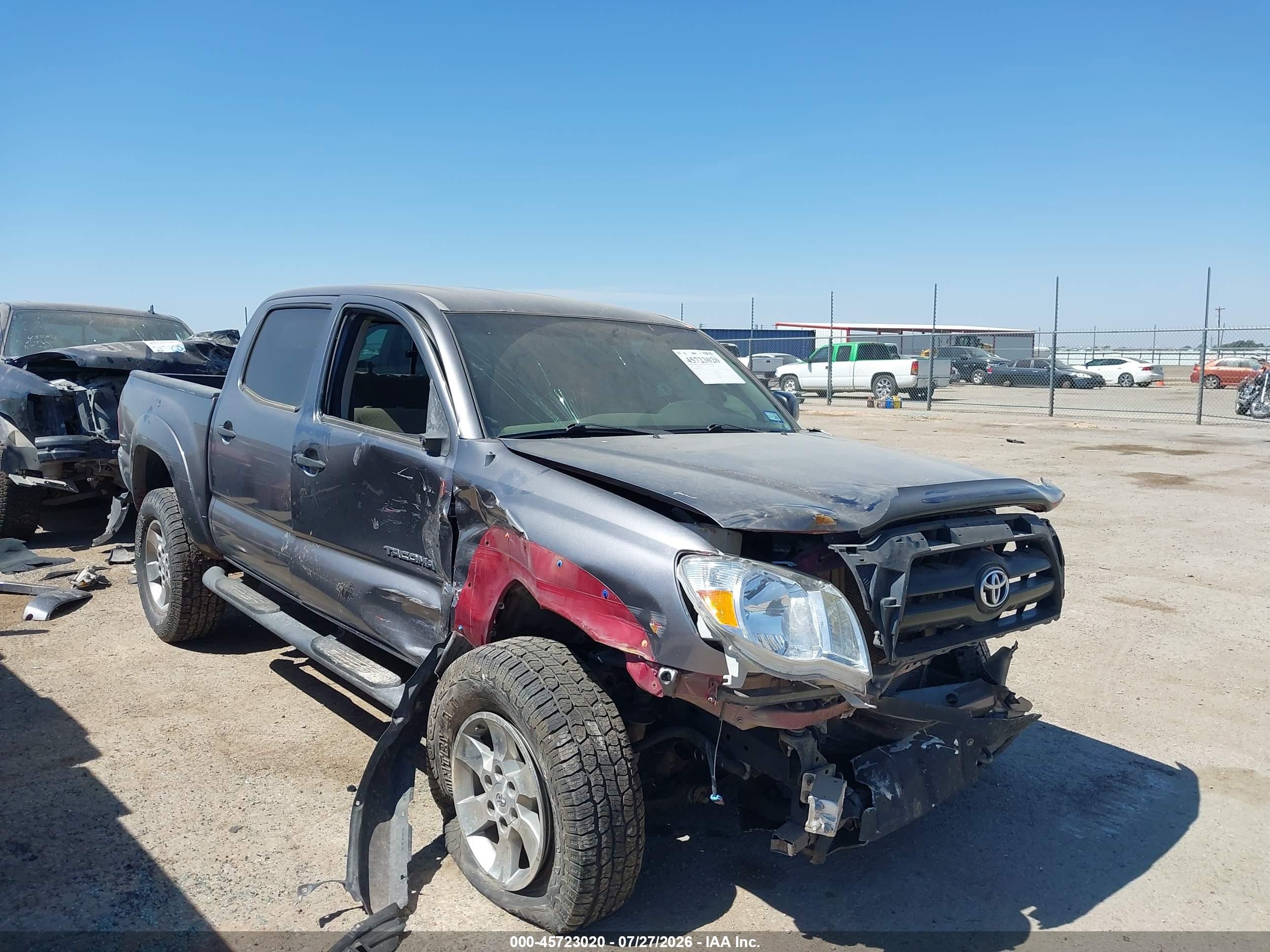 2008 Toyota Tacoma Prerunner V6 Gray vin: 3TMJU62N28M051772