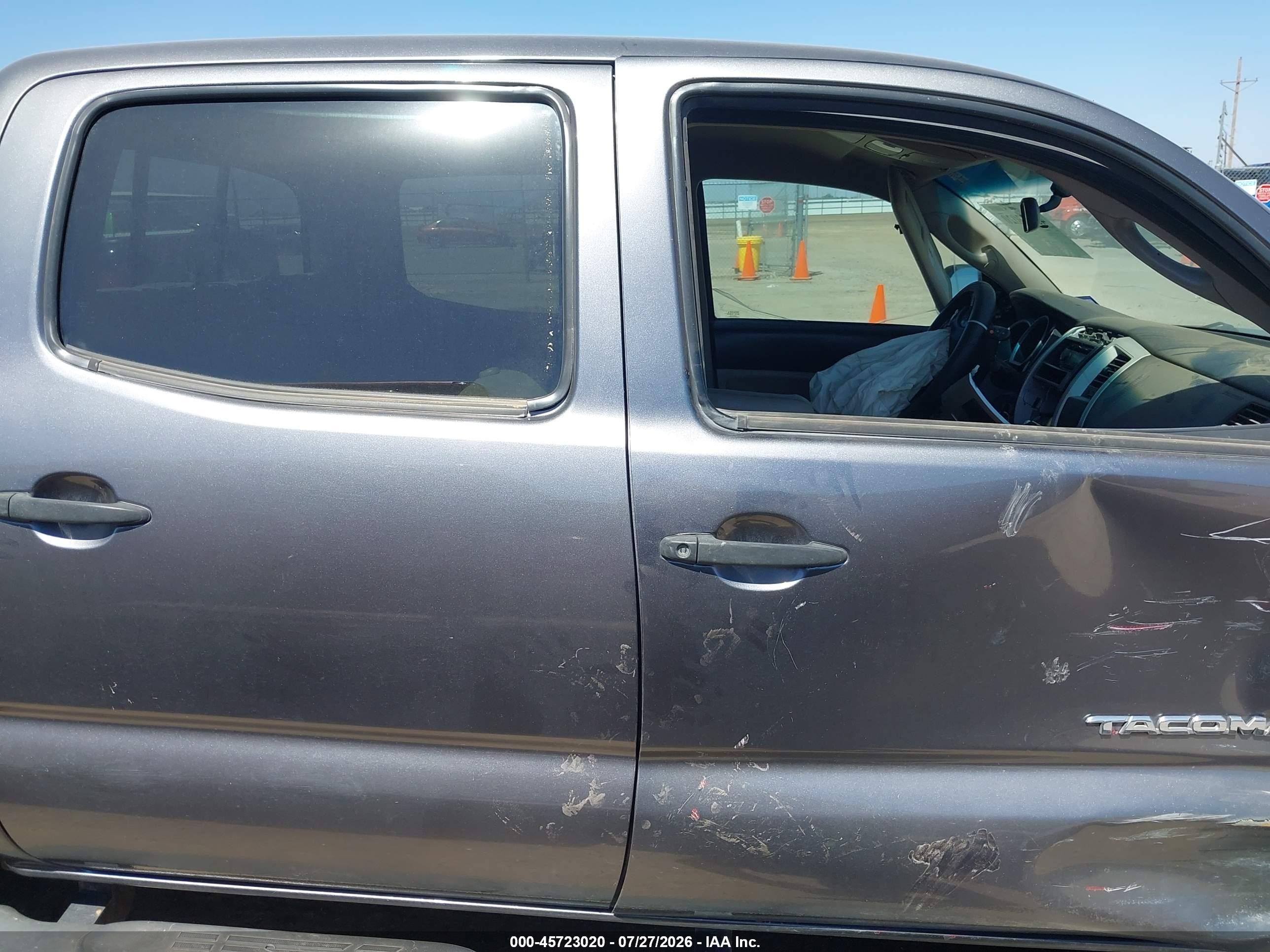 2008 Toyota Tacoma Prerunner V6 Gray vin: 3TMJU62N28M051772