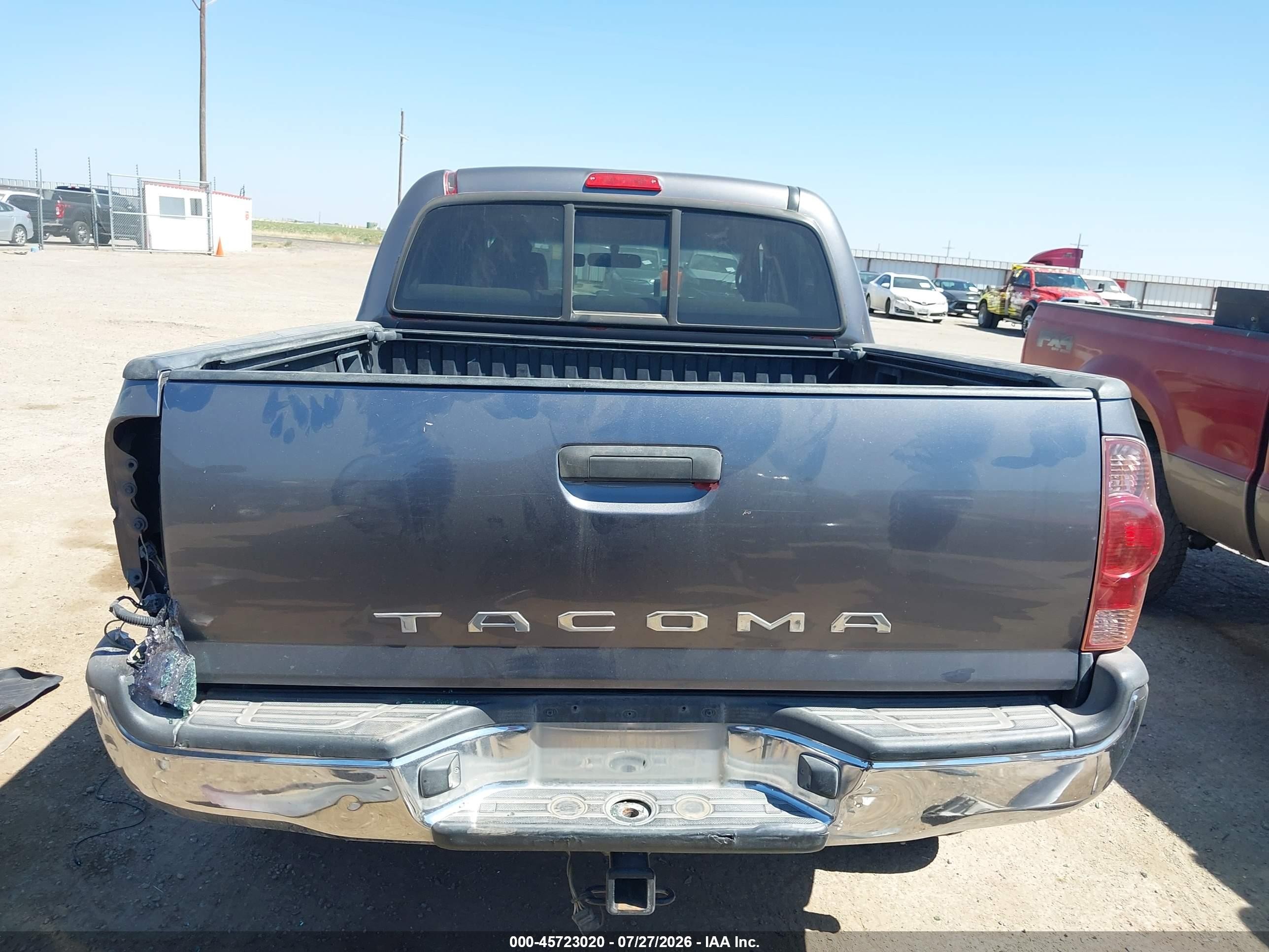 2008 Toyota Tacoma Prerunner V6 Gray vin: 3TMJU62N28M051772