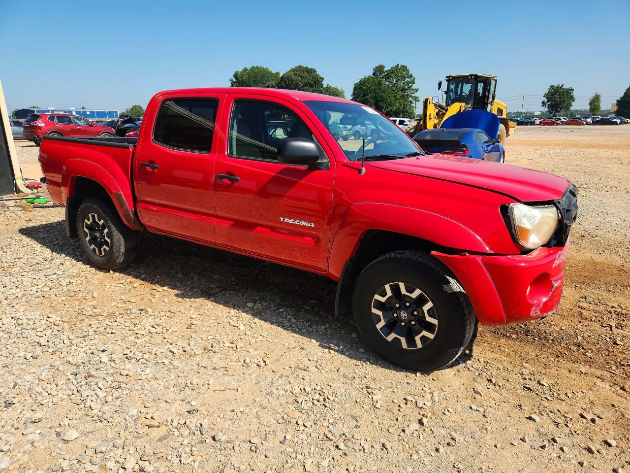 2008 Toyota Tacoma Double Cab Prerunner Red vin: 3TMJU62N28M055837