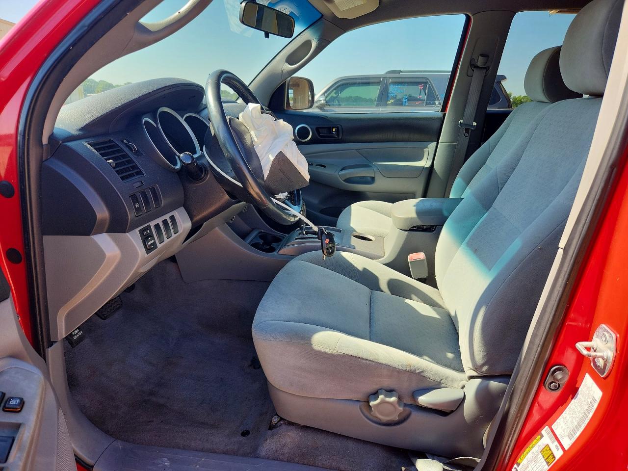 2008 Toyota Tacoma Double Cab Prerunner Red vin: 3TMJU62N28M055837
