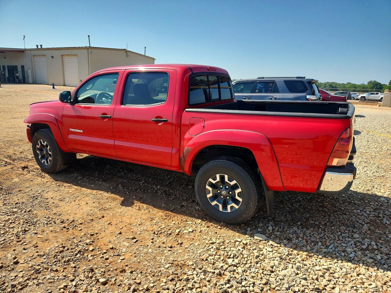 2008 Toyota Tacoma Double Cab Prerunner Red vin: 3TMJU62N28M055837
