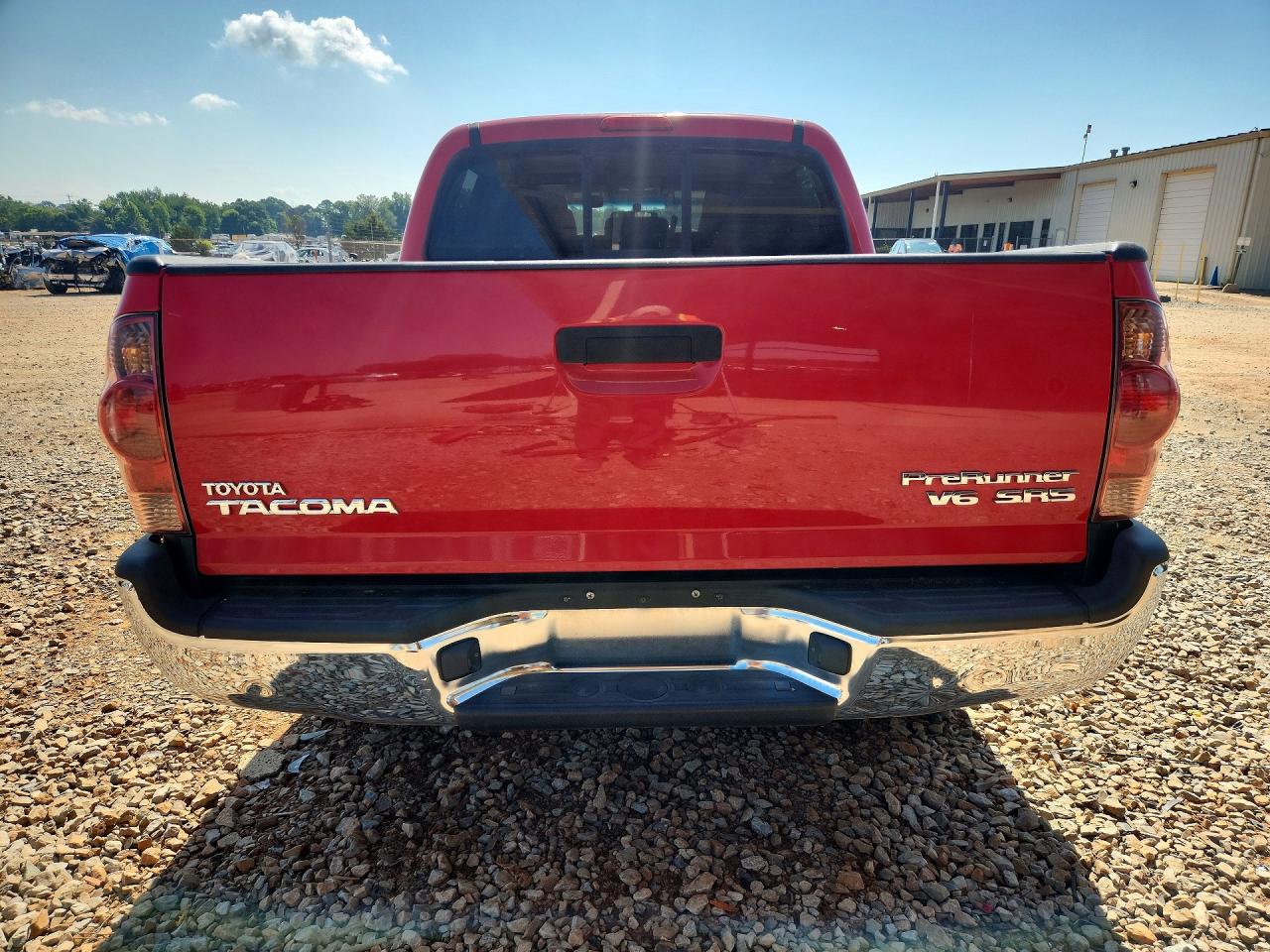 2008 Toyota Tacoma Double Cab Prerunner Red vin: 3TMJU62N28M055837