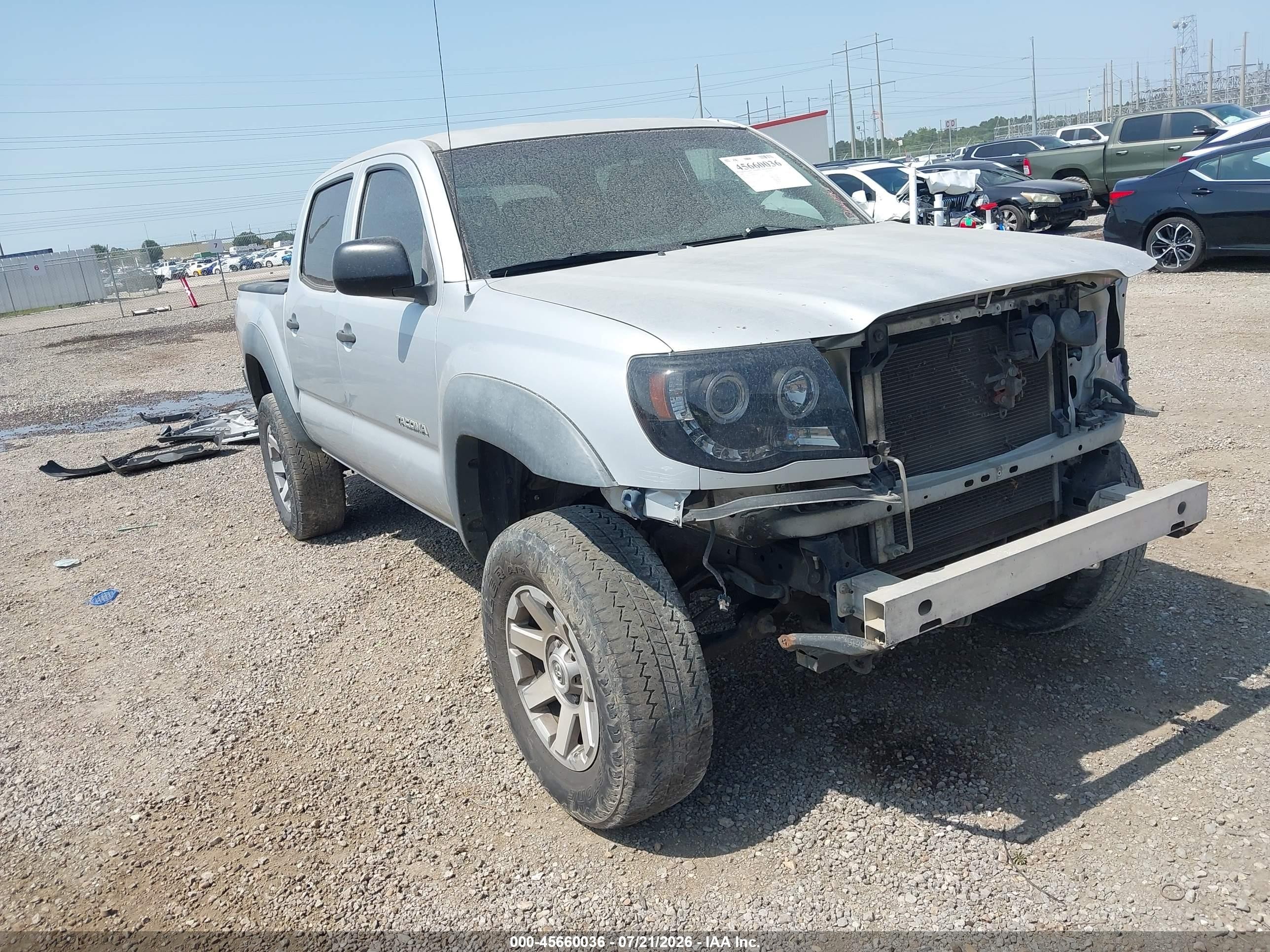 2008 Toyota Tacoma Prerunner V6 Gray vin: 3TMJU62N28M063419