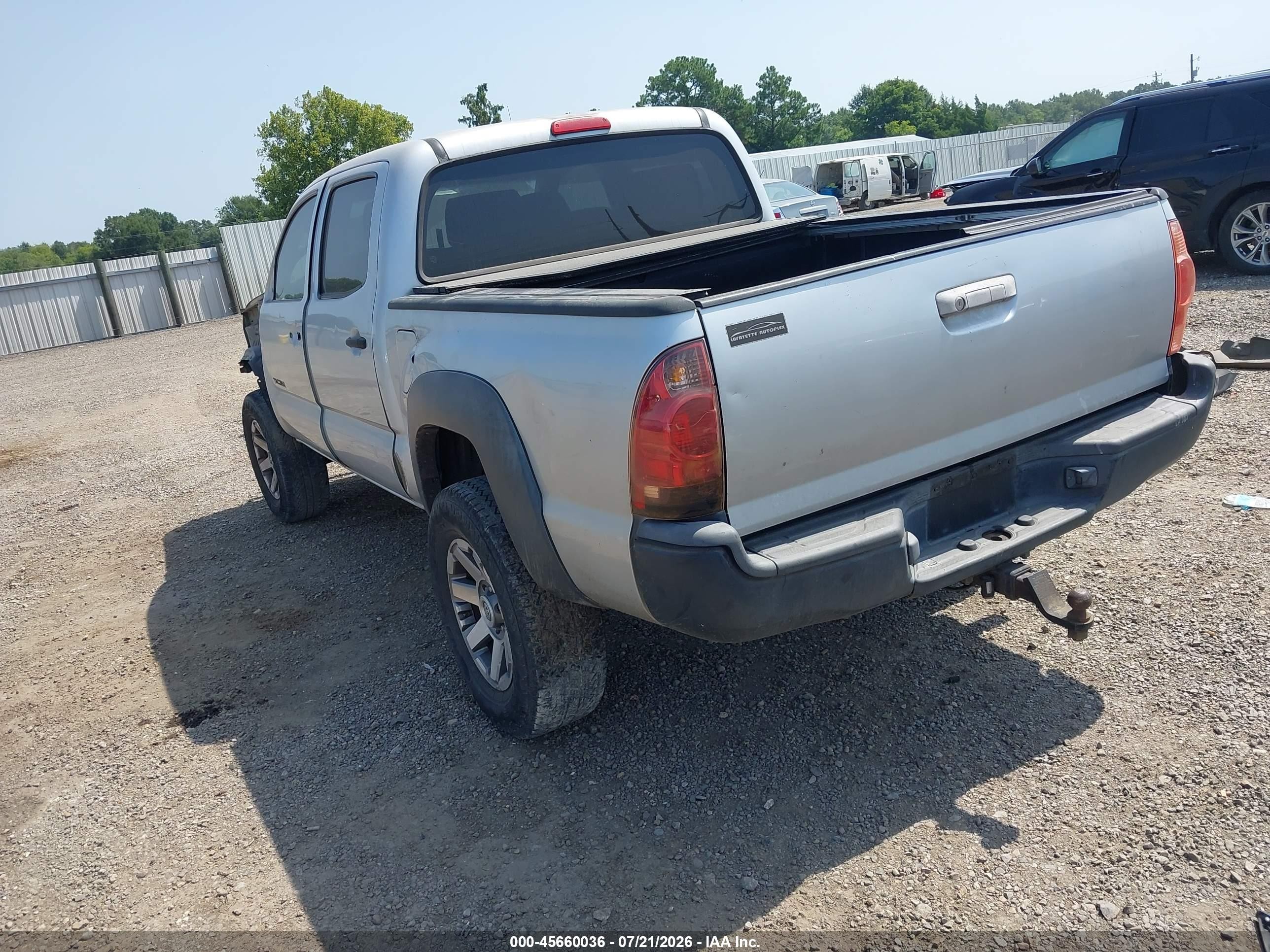 2008 Toyota Tacoma Prerunner V6 Gray vin: 3TMJU62N28M063419