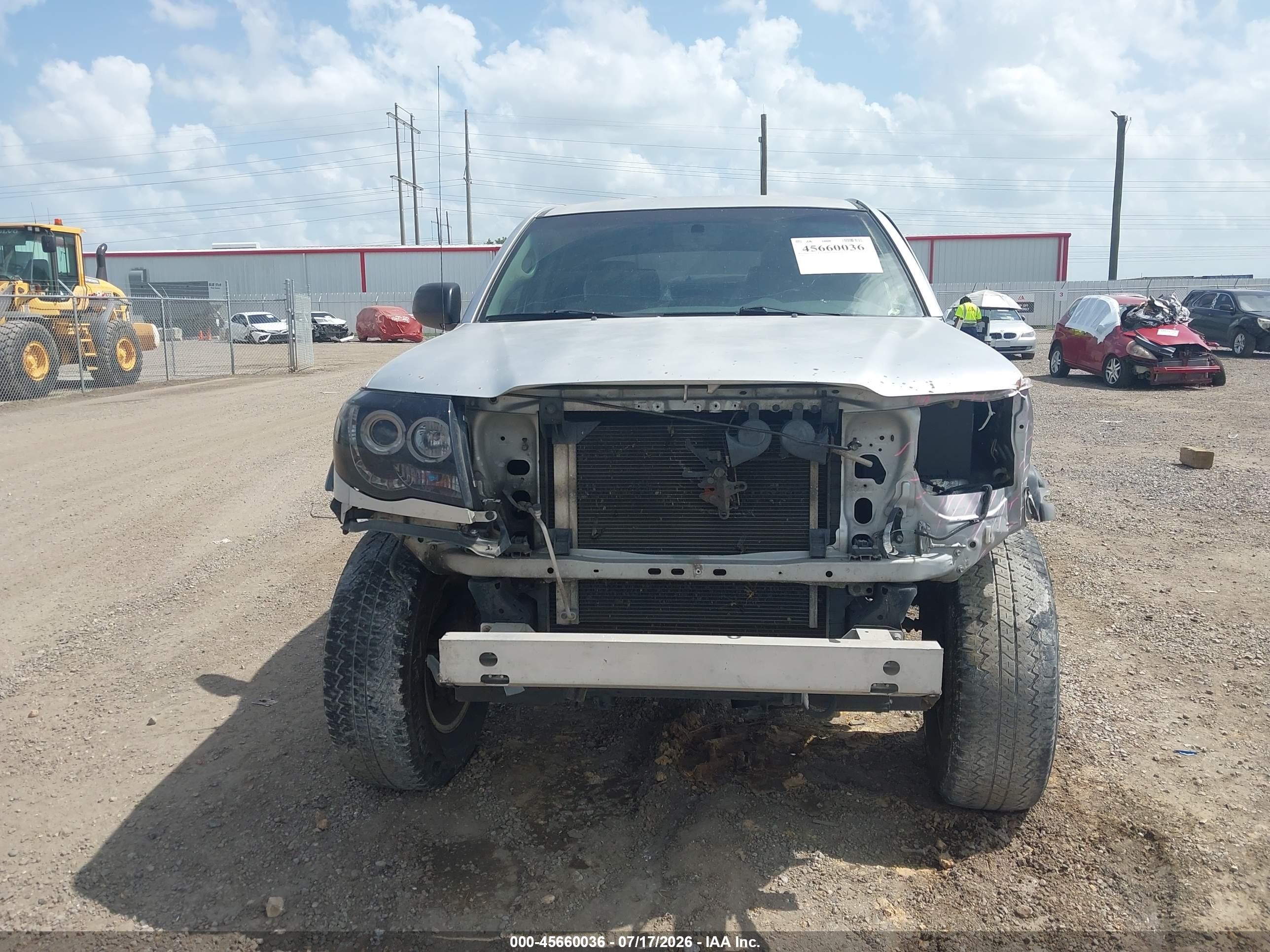 2008 Toyota Tacoma Prerunner V6 Gray vin: 3TMJU62N28M063419