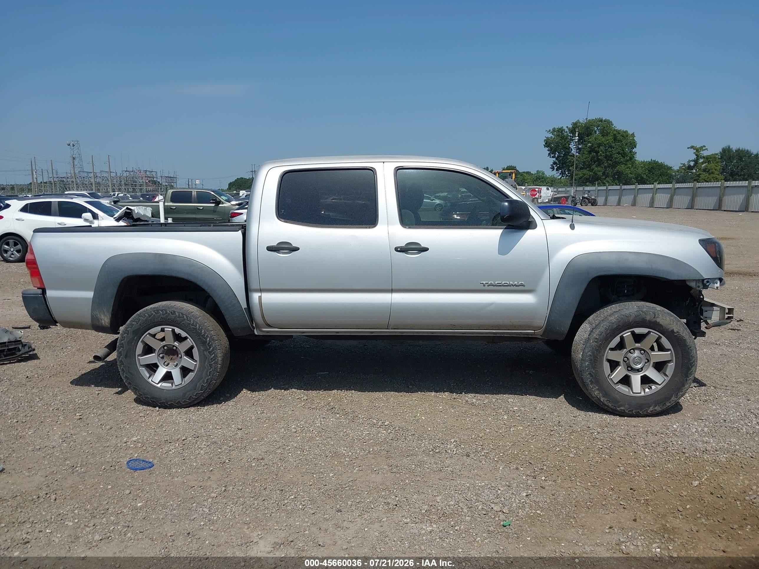 2008 Toyota Tacoma Prerunner V6 Gray vin: 3TMJU62N28M063419