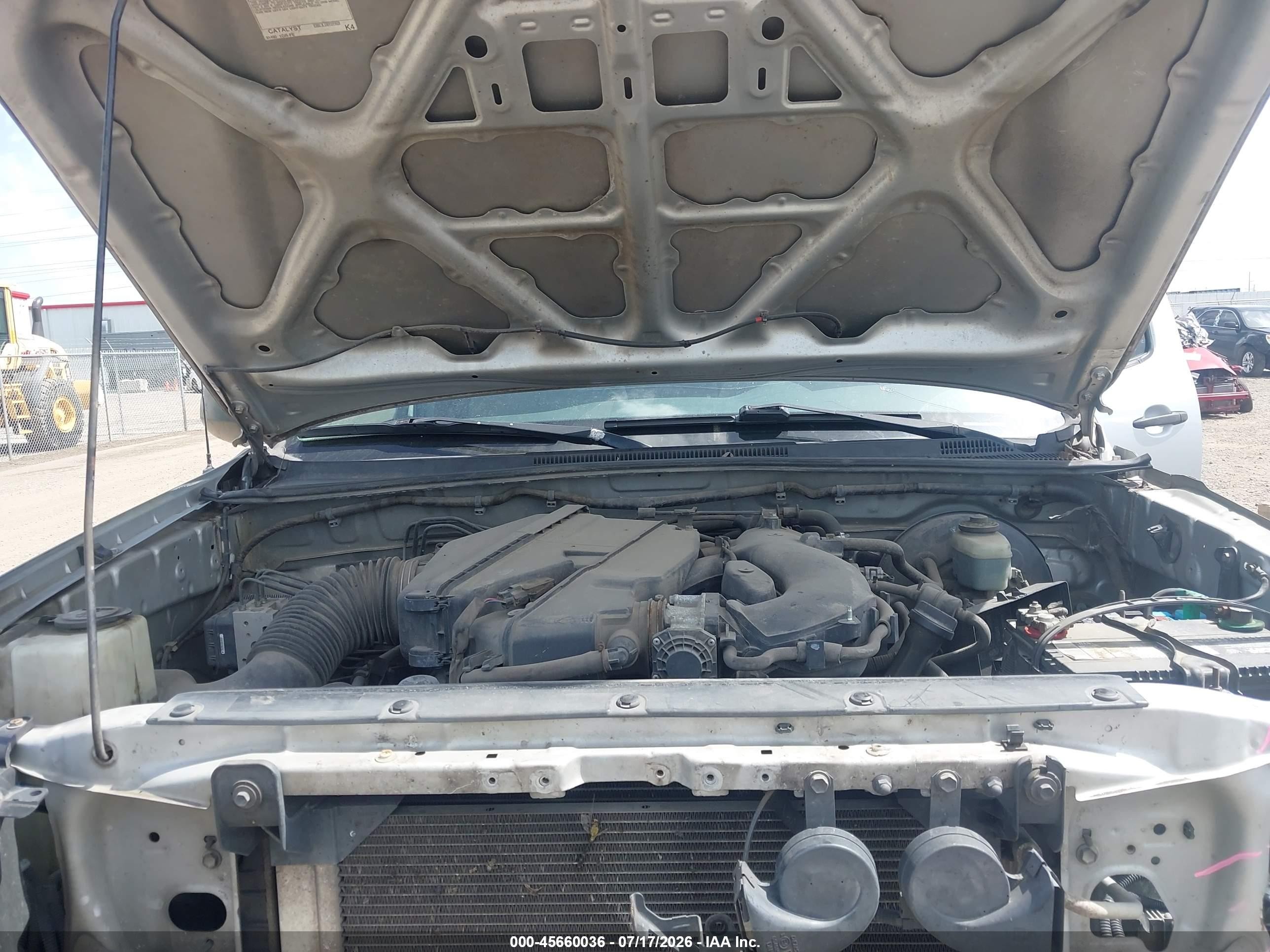 2008 Toyota Tacoma Prerunner V6 Gray vin: 3TMJU62N28M063419