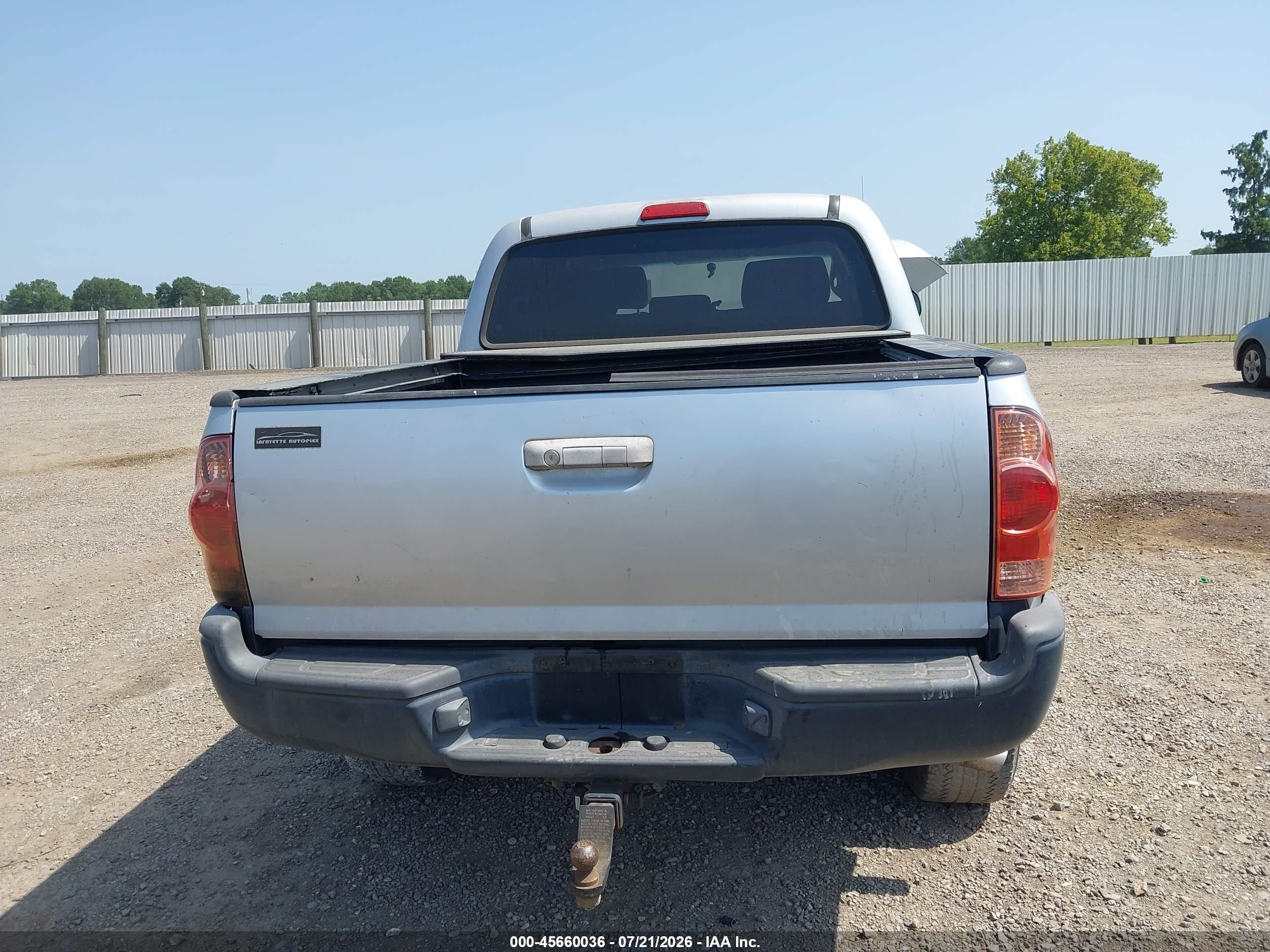 2008 Toyota Tacoma Prerunner V6 Gray vin: 3TMJU62N28M063419