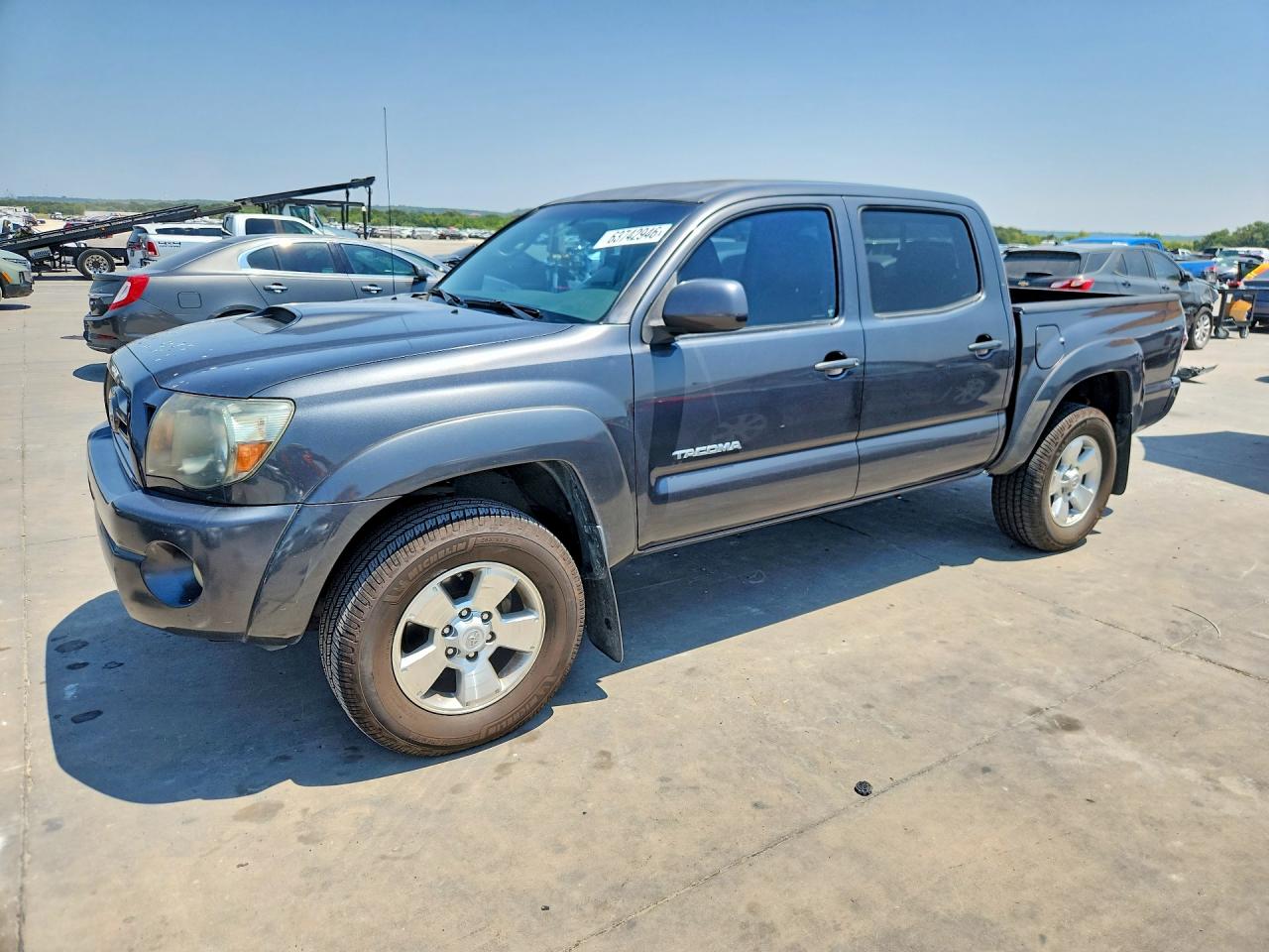 2009 Toyota Tacoma Double Cab Prerunner Gray vin: 3TMJU62N29M074258