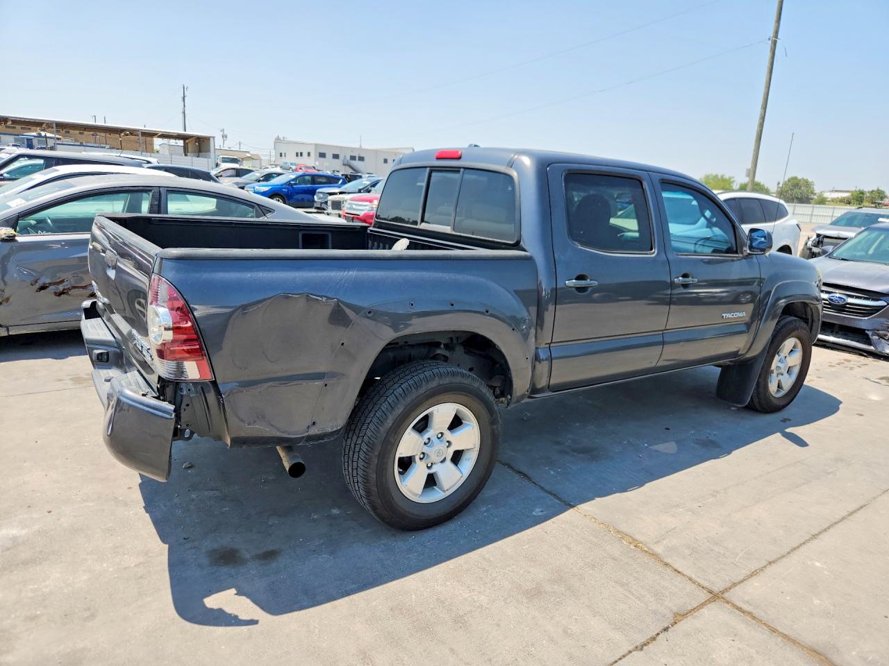 2009 Toyota Tacoma Double Cab Prerunner Gray vin: 3TMJU62N29M074258