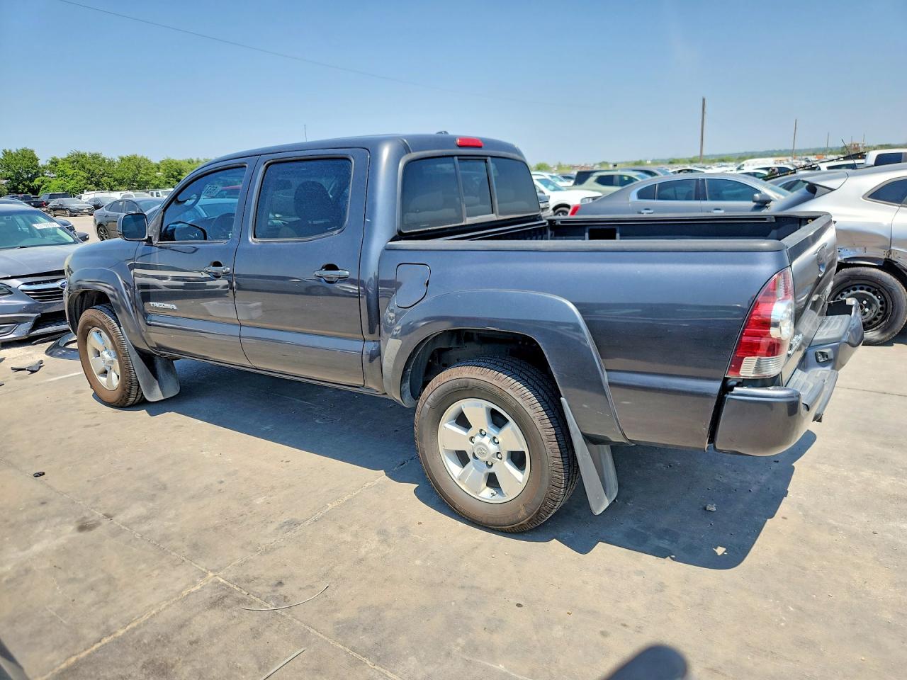 2009 Toyota Tacoma Double Cab Prerunner Gray vin: 3TMJU62N29M074258