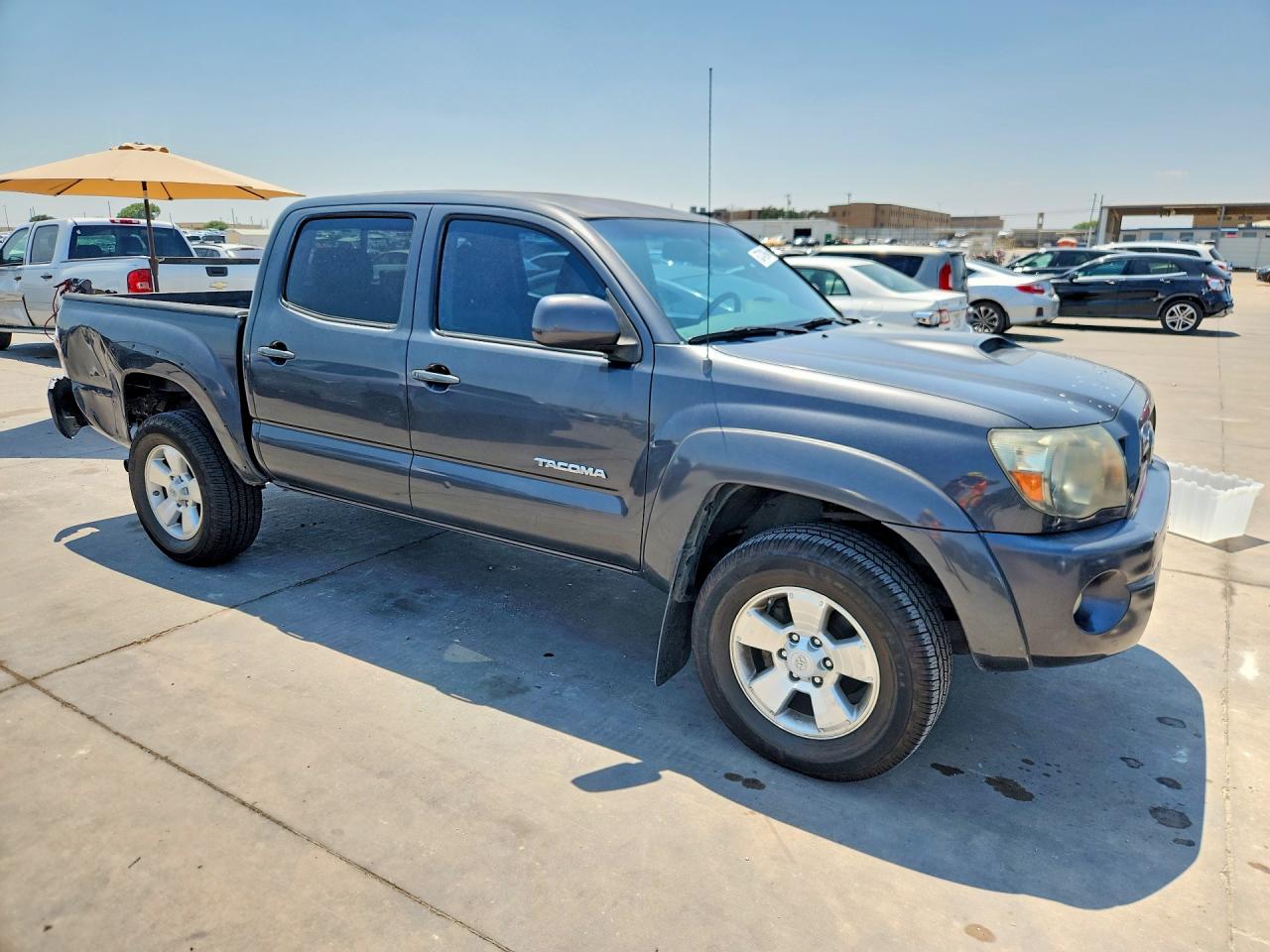 2009 Toyota Tacoma Double Cab Prerunner Gray vin: 3TMJU62N29M074258