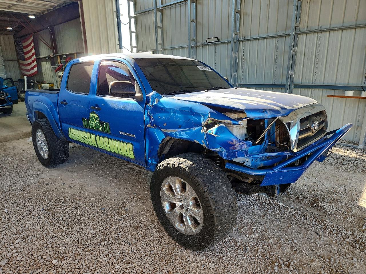 2009 Toyota Tacoma Double Cab Prerunner Blue vin: 3TMJU62N29M075622
