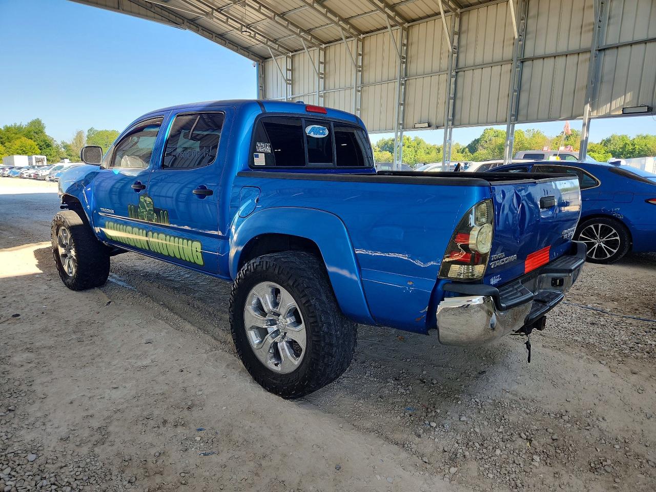 2009 Toyota Tacoma Double Cab Prerunner Blue vin: 3TMJU62N29M075622