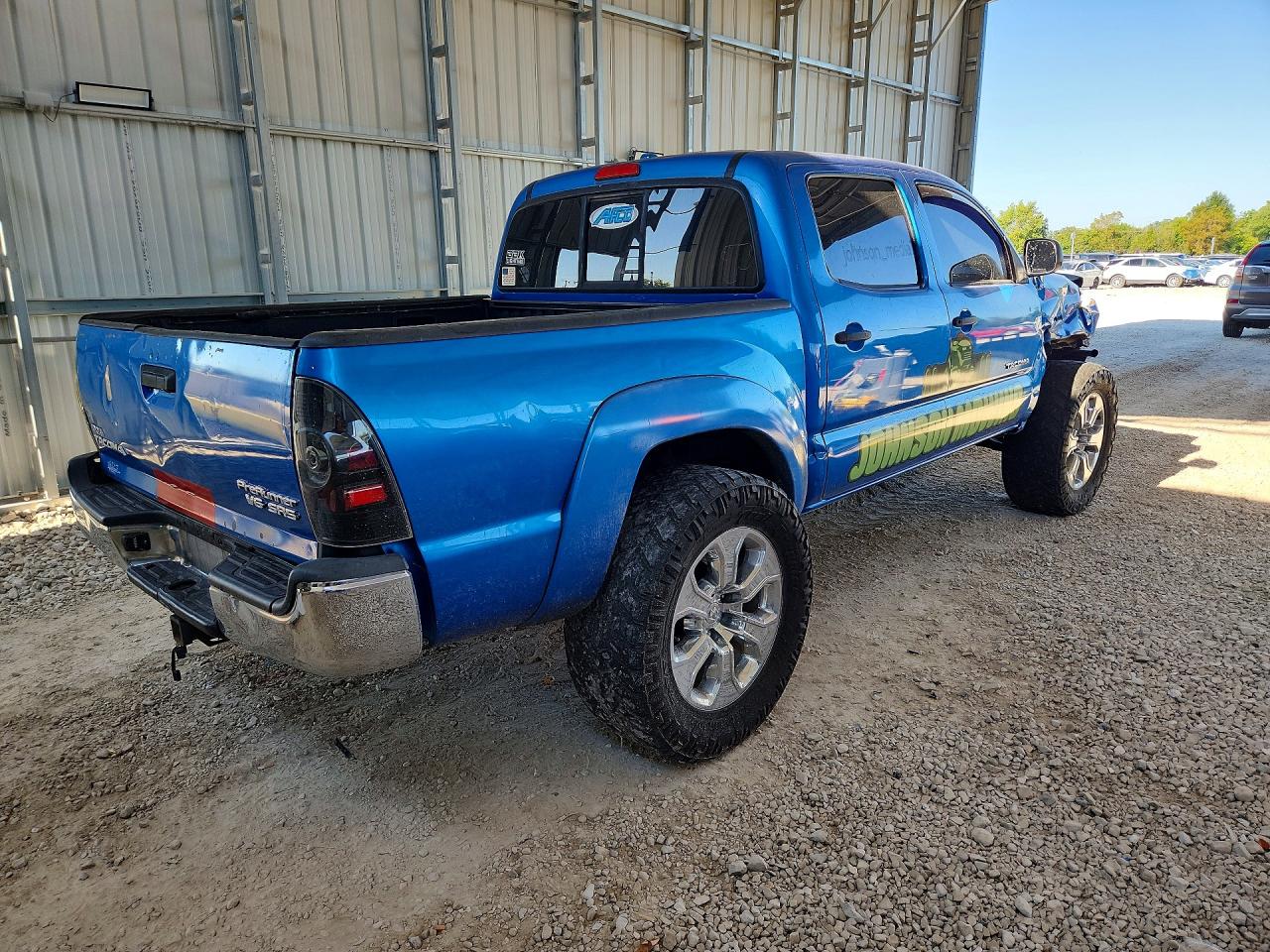 2009 Toyota Tacoma Double Cab Prerunner Blue vin: 3TMJU62N29M075622