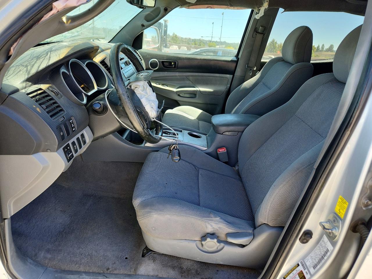 2009 Toyota Tacoma Double Cab Prerunner Silver vin: 3TMJU62N29M091710