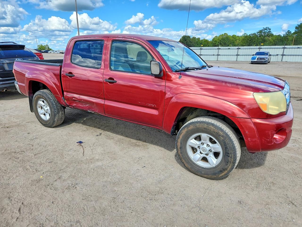 2006 Toyota Tacoma Double Cab Prerunner Красный vin: 3TMJU62N36M020141