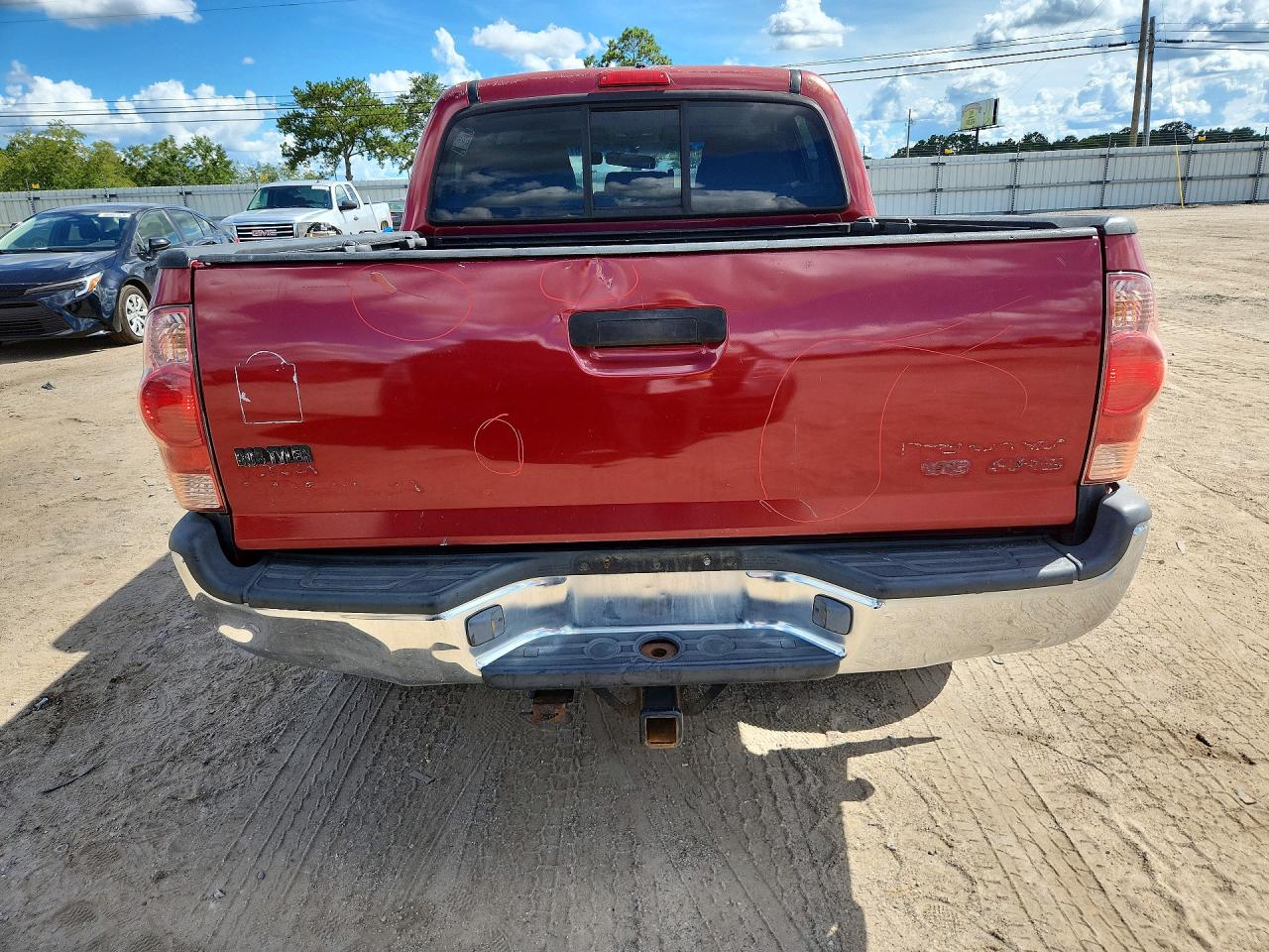 2006 Toyota Tacoma Double Cab Prerunner Красный vin: 3TMJU62N36M020141