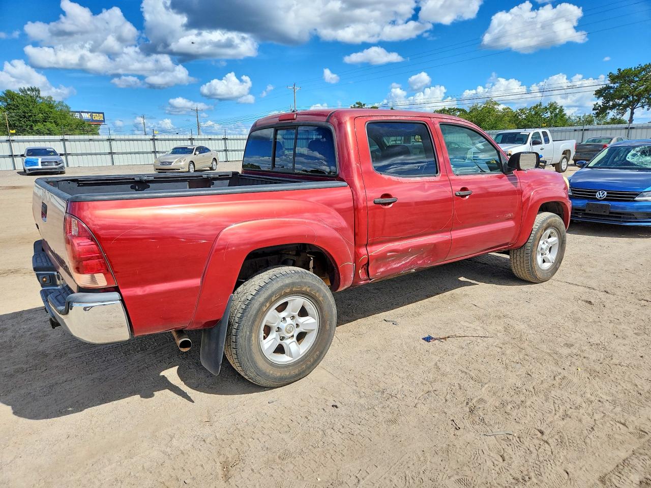 2006 Toyota Tacoma Double Cab Prerunner Красный vin: 3TMJU62N36M020141