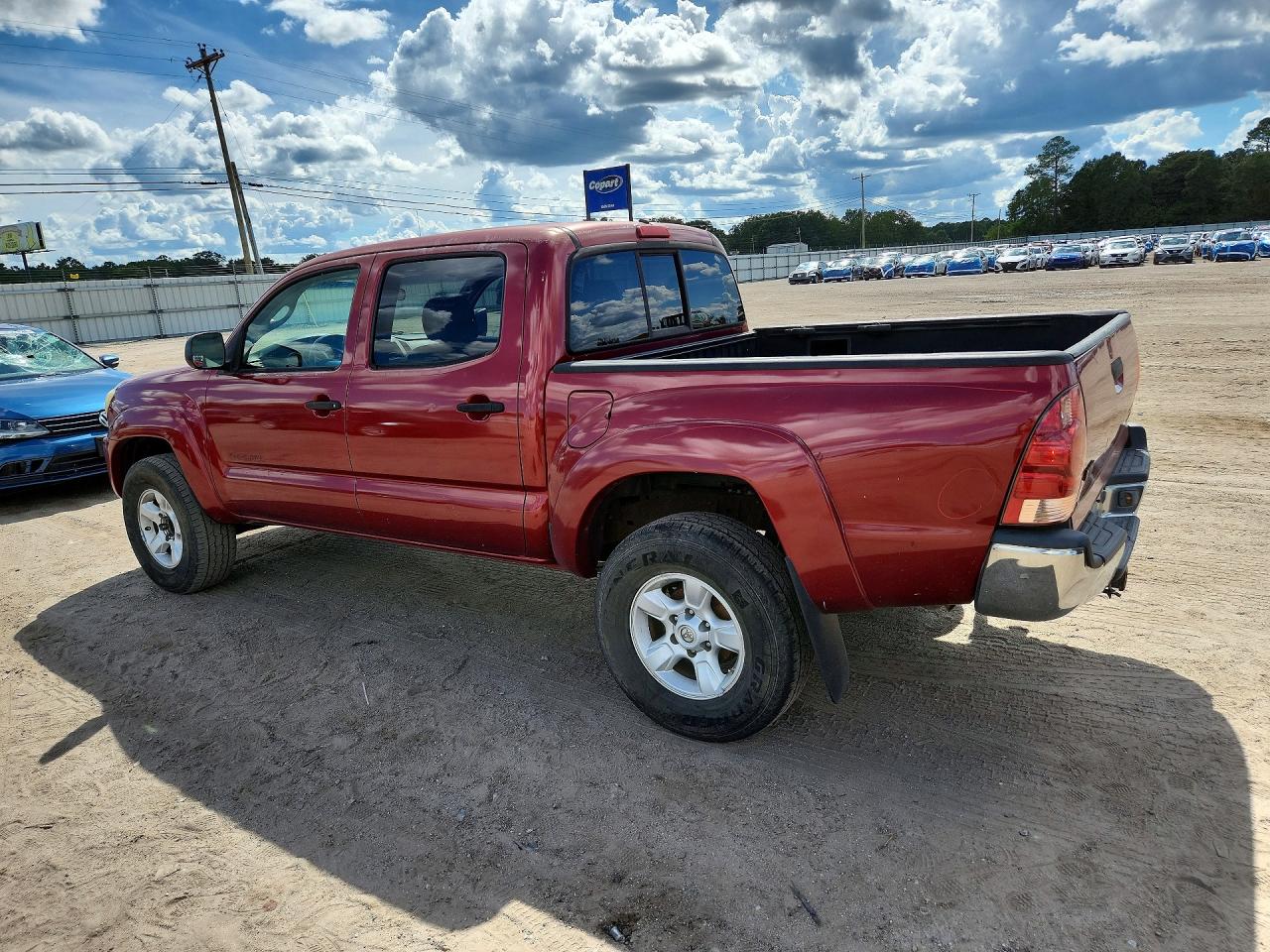 2006 Toyota Tacoma Double Cab Prerunner Красный vin: 3TMJU62N36M020141
