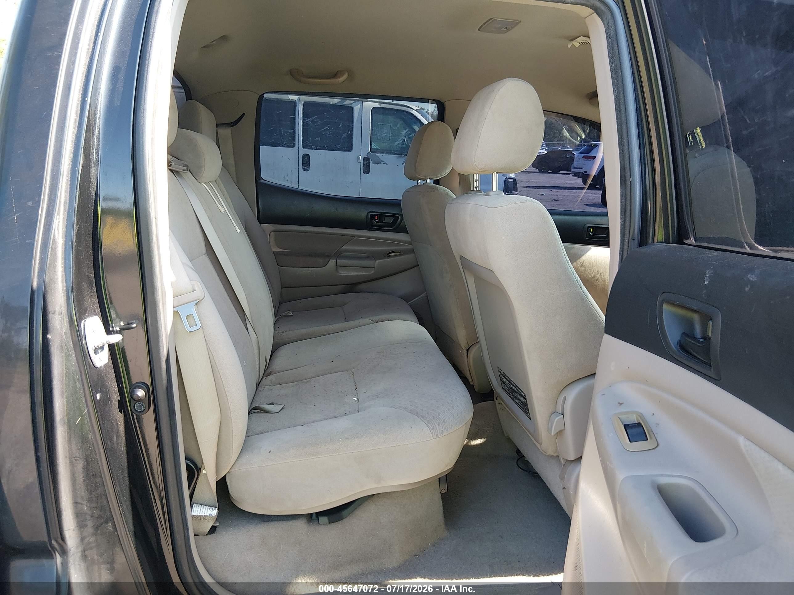 2007 Toyota Tacoma Prerunner V6 Black vin: 3TMJU62N37M042576