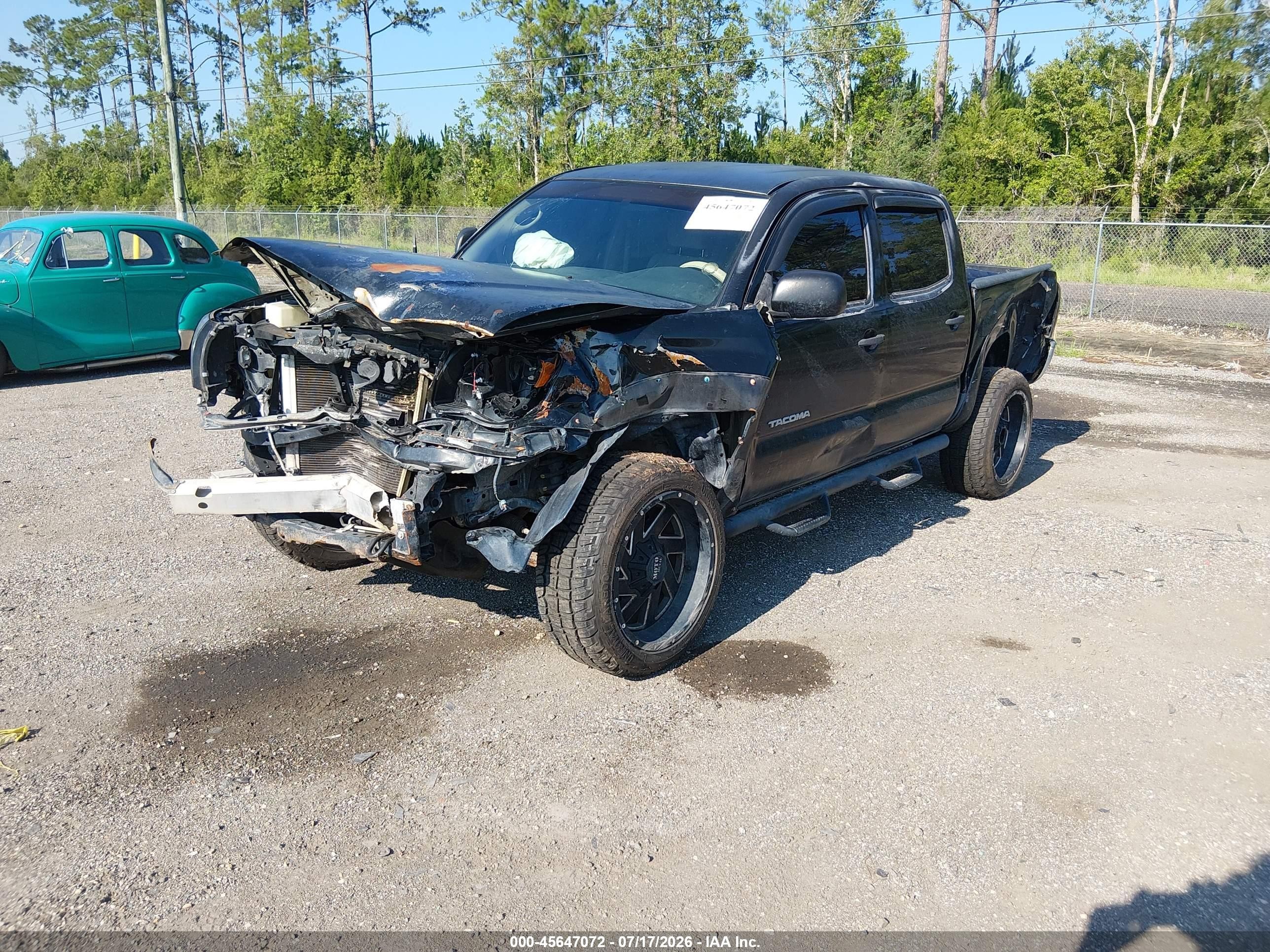 2007 Toyota Tacoma Prerunner V6 Black vin: 3TMJU62N37M042576