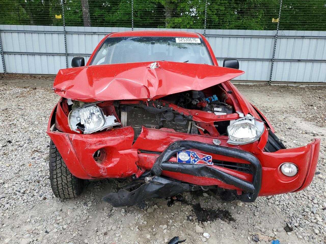 2007 Toyota Tacoma Double Cab Prerunner Red vin: 3TMJU62N37M045946