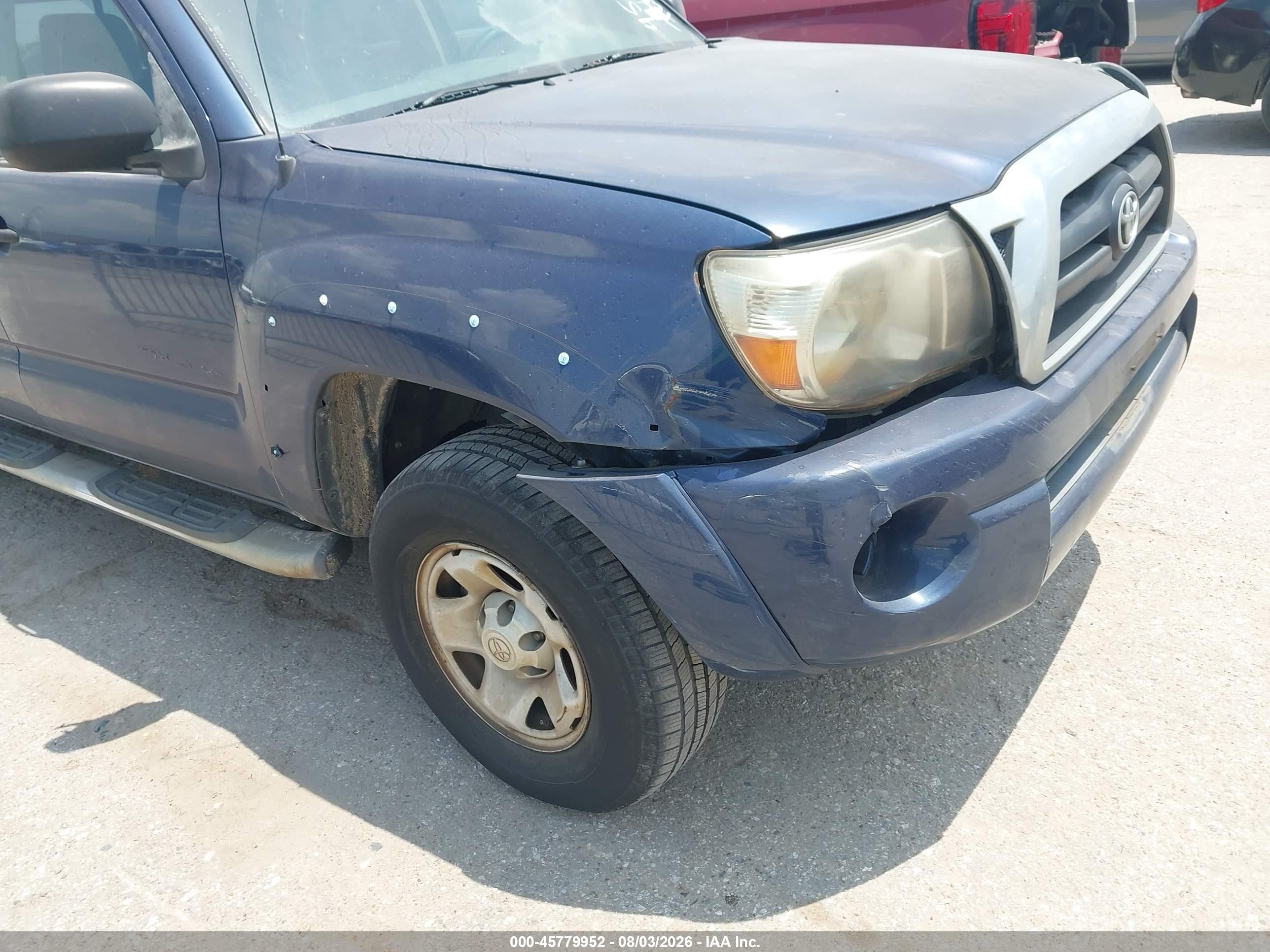2008 Toyota Tacoma Prerunner V6 Blue vin: 3TMJU62N38M066359
