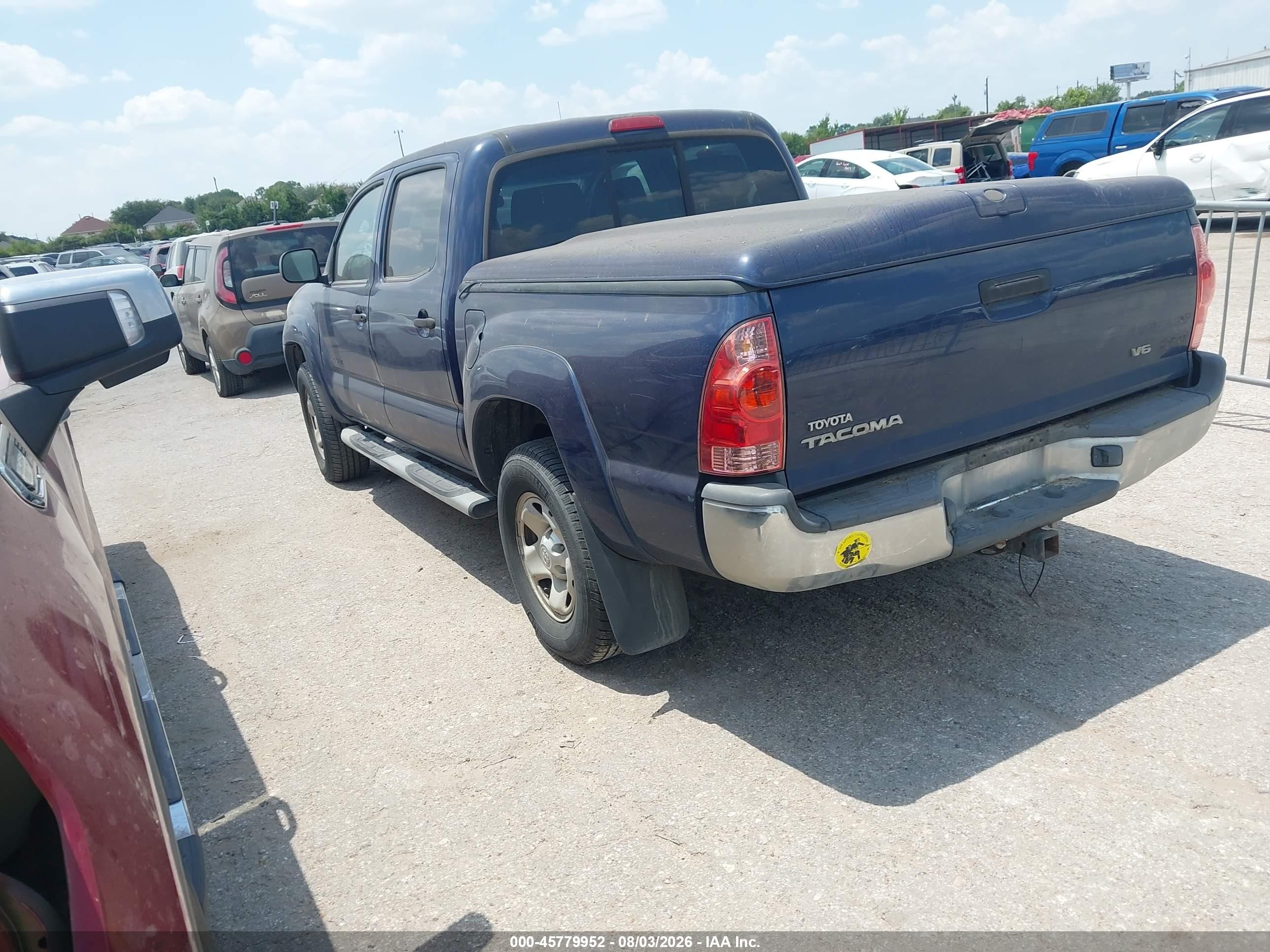 2008 Toyota Tacoma Prerunner V6 Blue vin: 3TMJU62N38M066359