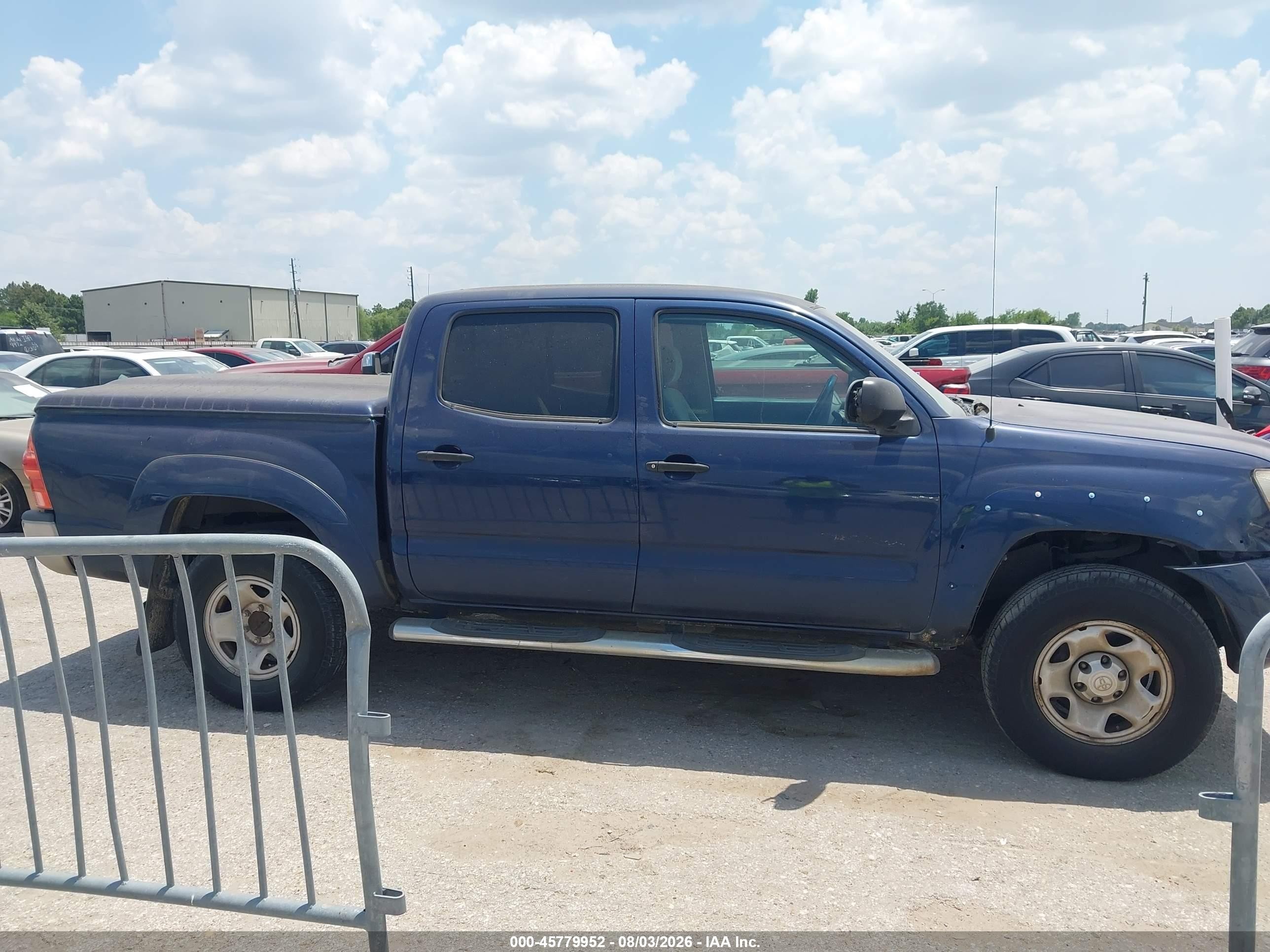 2008 Toyota Tacoma Prerunner V6 Blue vin: 3TMJU62N38M066359