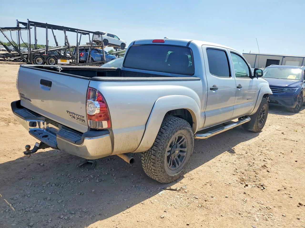 2009 Toyota Tacoma Double Cab Prerunner Silver vin: 3TMJU62N39M070994