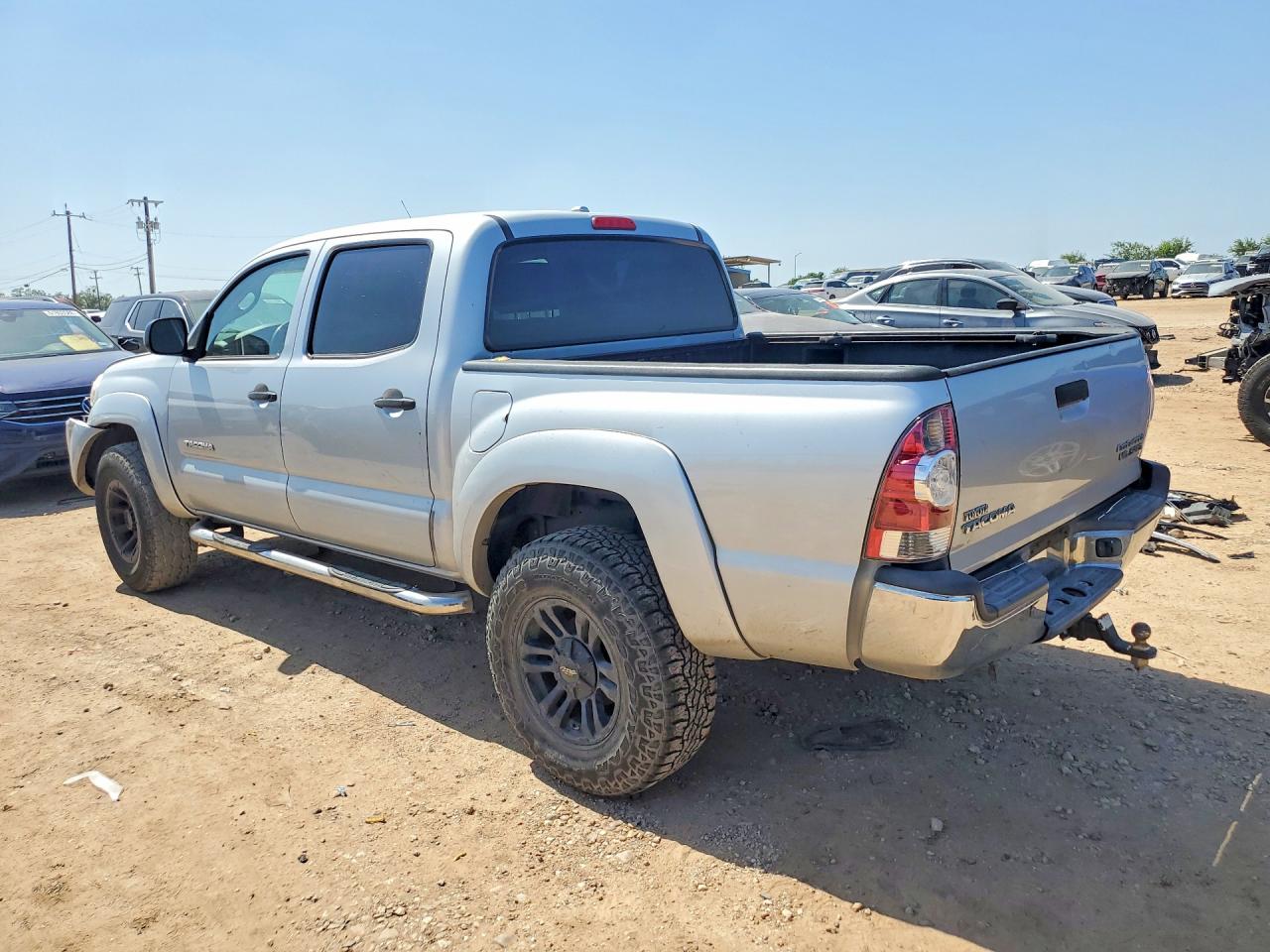 2009 Toyota Tacoma Double Cab Prerunner Silver vin: 3TMJU62N39M070994
