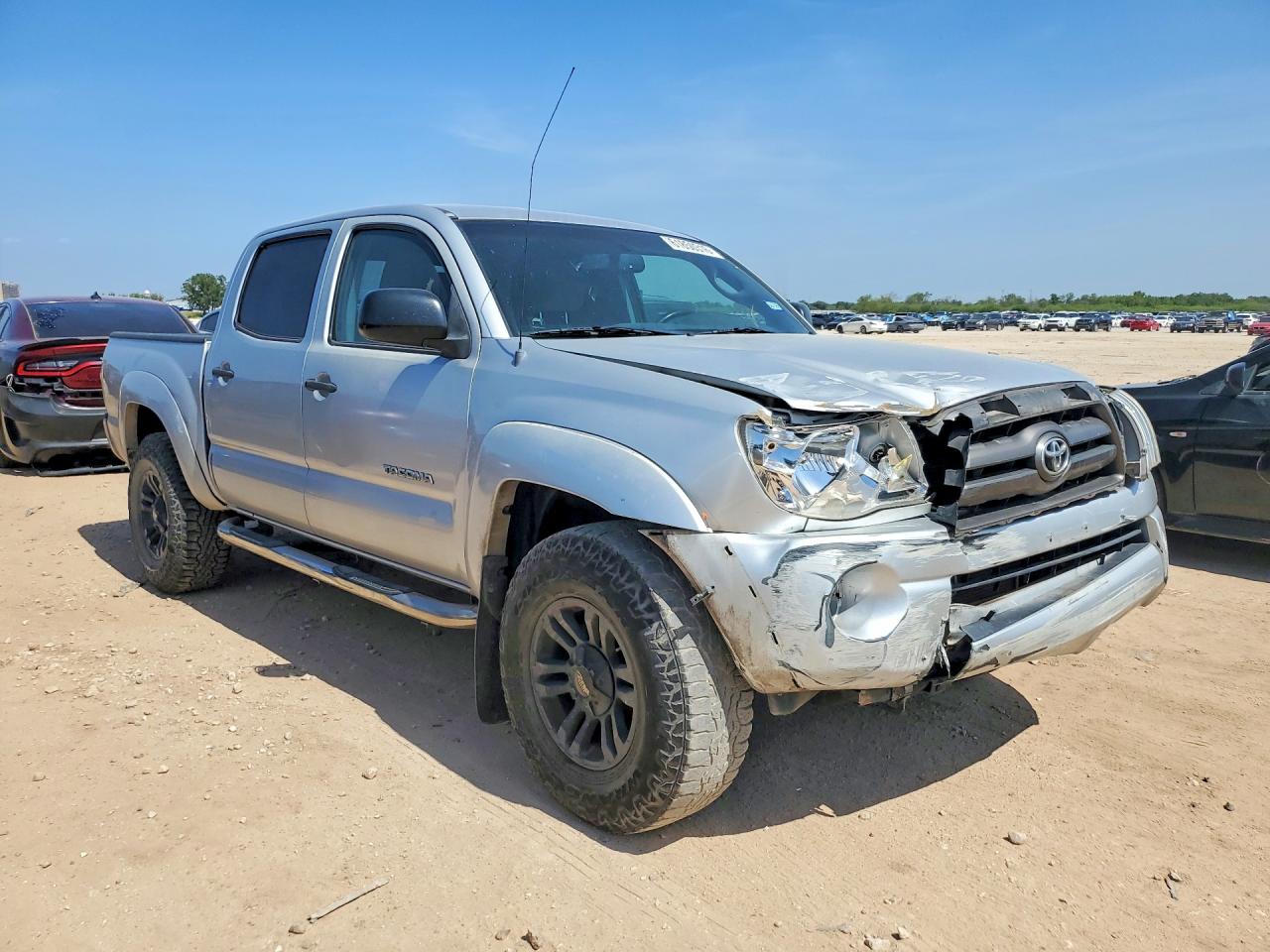 2009 Toyota Tacoma Double Cab Prerunner Silver vin: 3TMJU62N39M070994