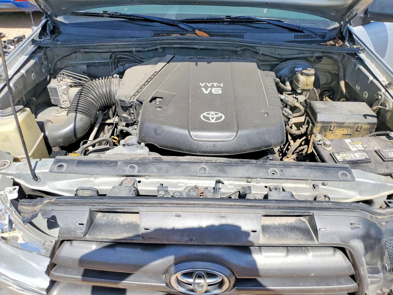 2009 Toyota Tacoma Double Cab Prerunner Silver vin: 3TMJU62N39M070994